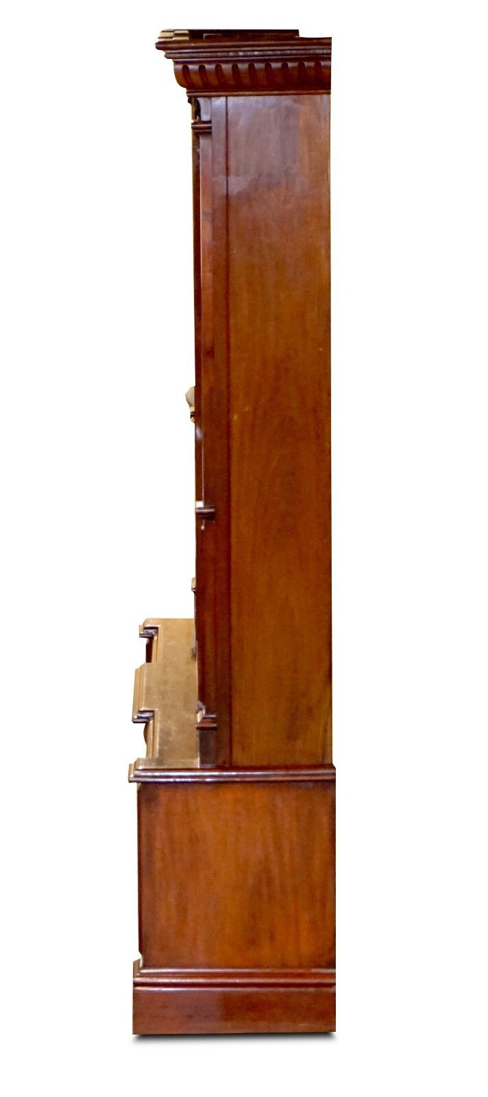 Monumental 2.9 Meter Tall Antique Victorian Mahogany Astral Glazed Bookcase photo Furniture