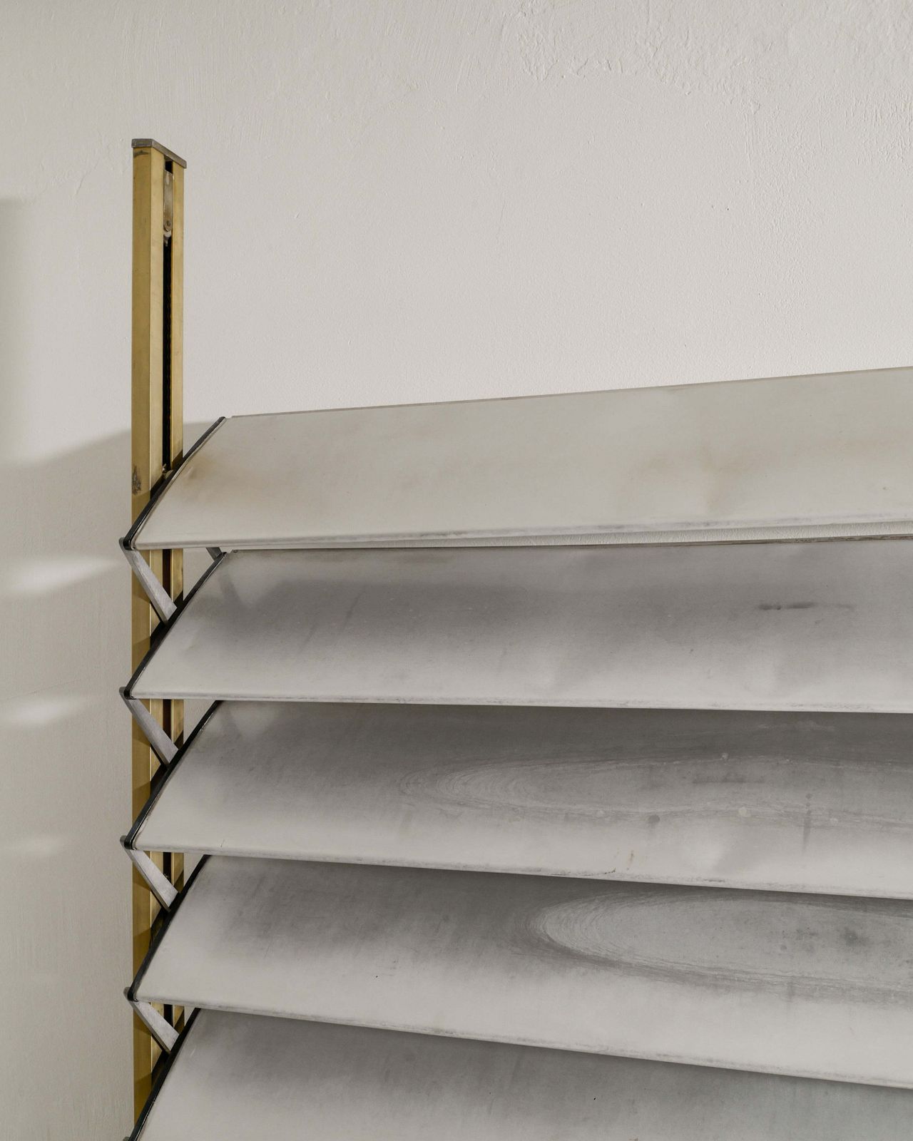 French Mid Century Architectural Aluminum "Brise De Soleil" Shutter By Jean Prouvé, 1950s photo for sale