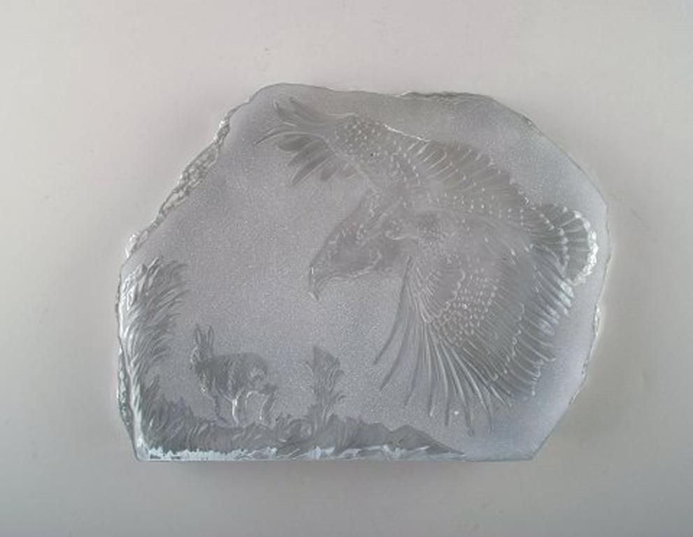 Paul Hoff For Swedish Glass Et Al, 2 Glass Blocks With Motifs Of Birds photo furniture