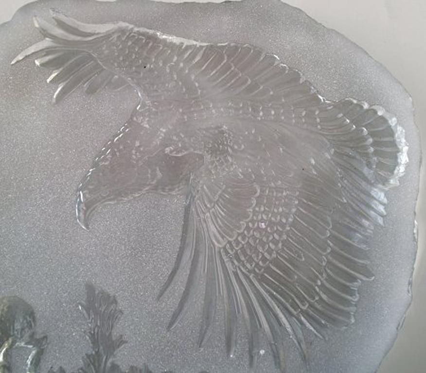 Paul Hoff For Swedish Glass Et Al, 2 Glass Blocks With Motifs Of Birds photo Home Decor