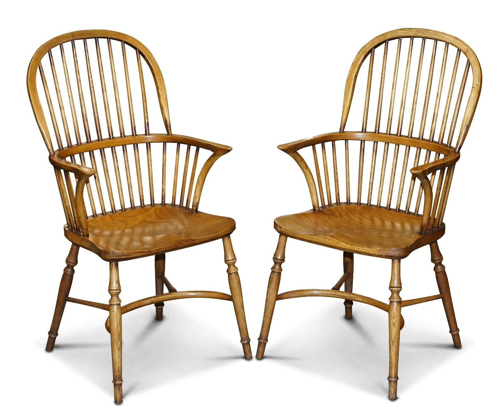 Furniture Rrp £23,500 Stewart Linford Burr Yew & Elm Dining Table & 8 Windsor Chairs photo
