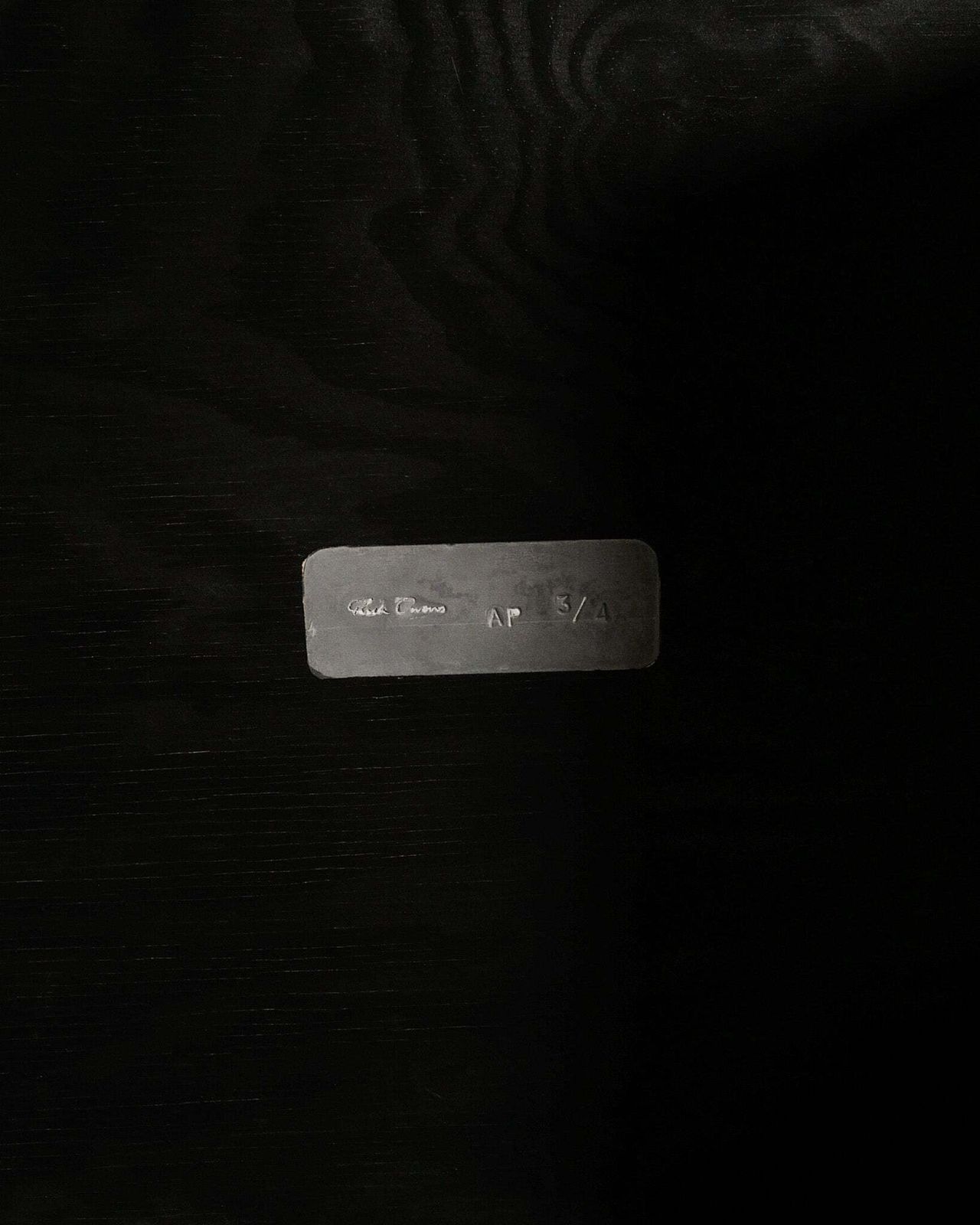 Ick Owens Tomb Bench, 2007  Rick Owens Tomb Bench, 2007 photo vinterior