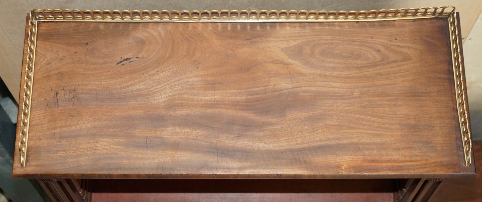 Important Antique William IV 1830 3.5 Meter Wide Library Bookcase Brass Gallery photo vinterior