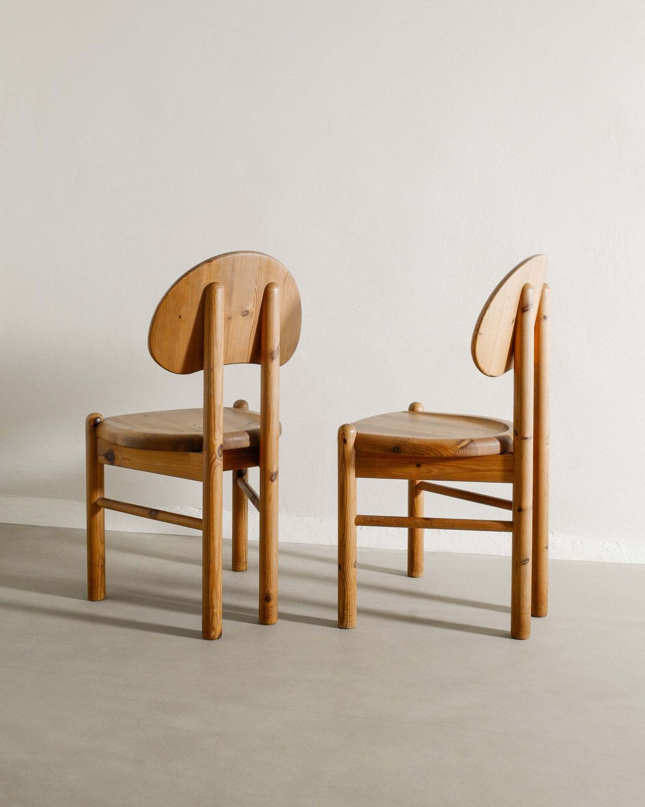 Danish Pine Chairs, 1970s, Vintage photo for sale