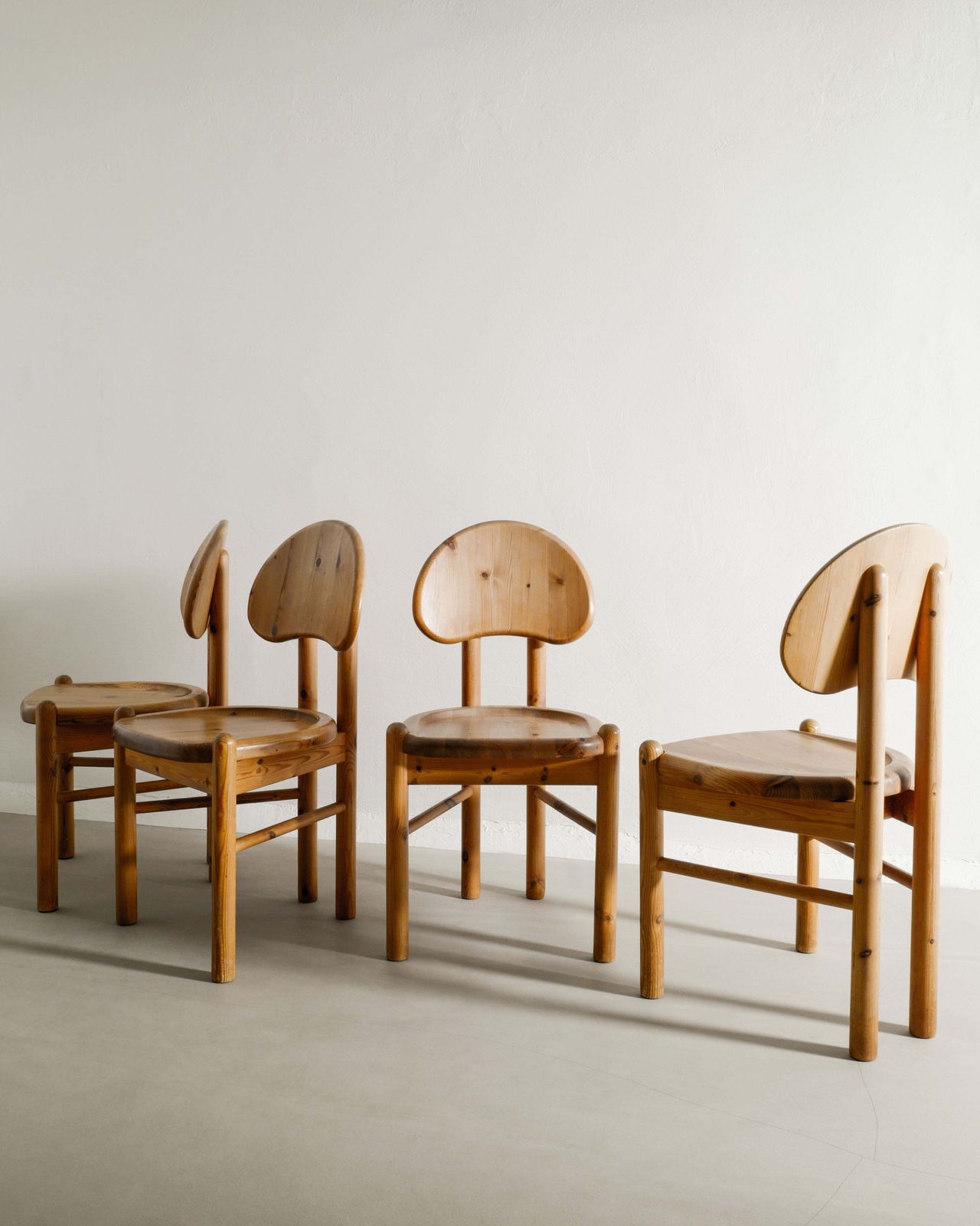 Danish Pine Chairs, 1970s, Vintage photo 3971.0