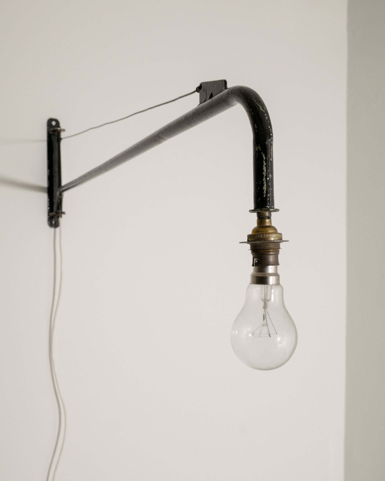 Jean Prouvé Wall Lamp, 1950s, Modernist photo Lighting