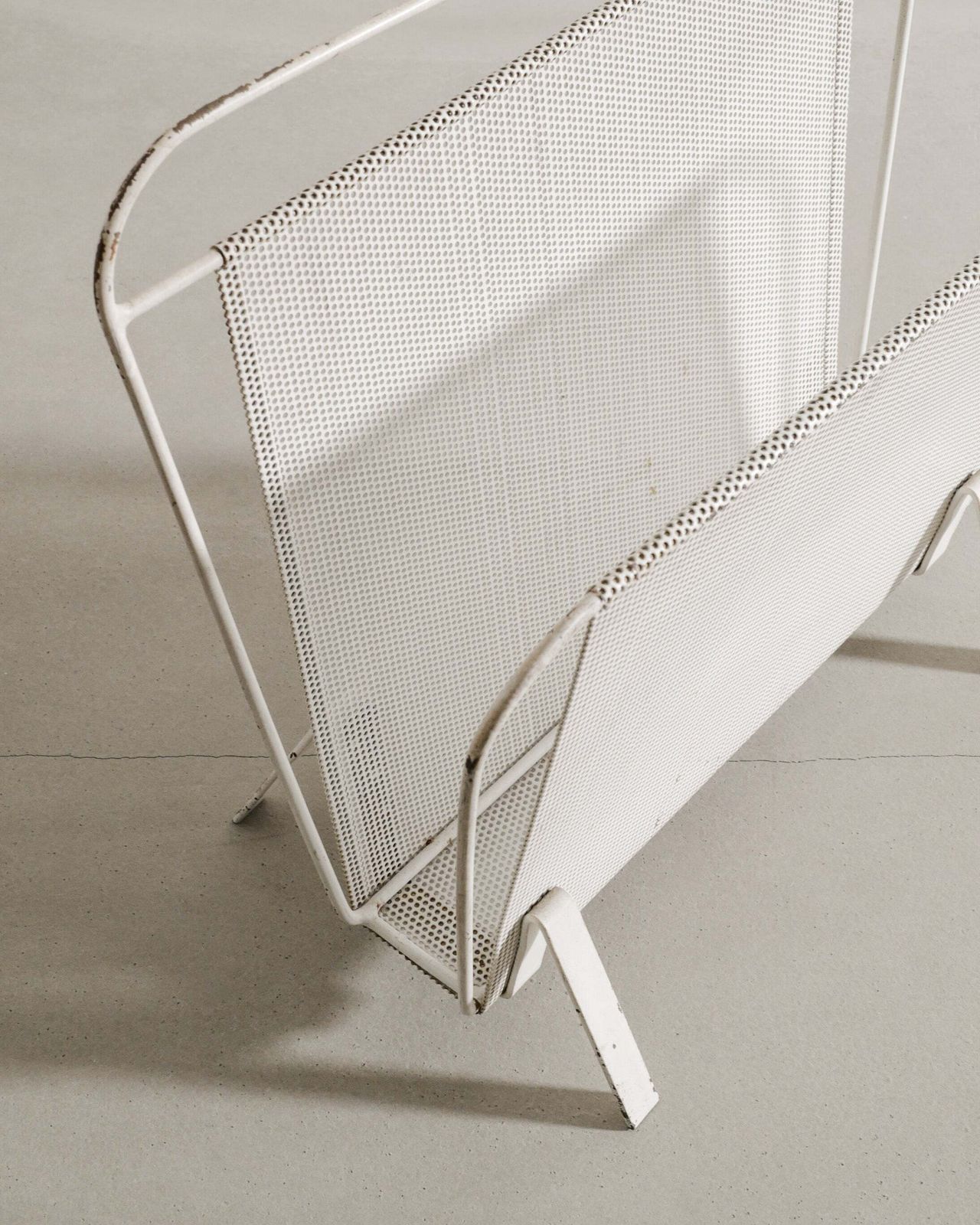Mathieu Matégot Magazine Rack, 1950s photo for sale