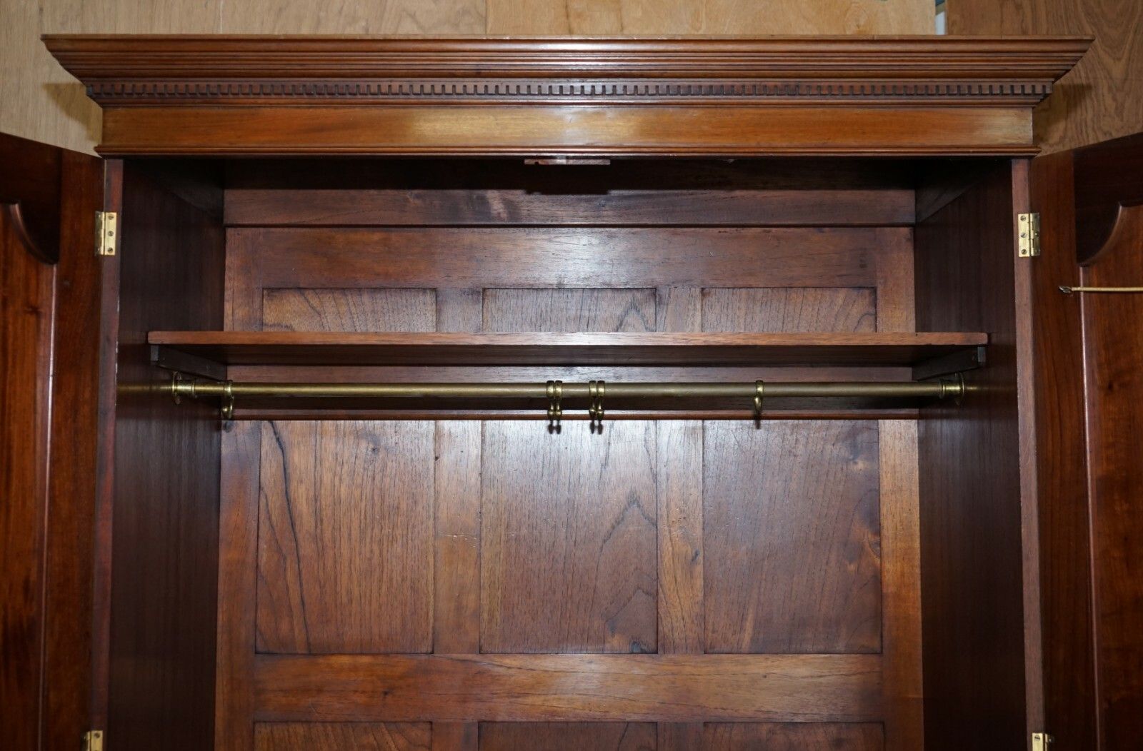 photo furniture Original Antique Fully Stamped Howard & Son's Berners Street Mahogany Wardrobe