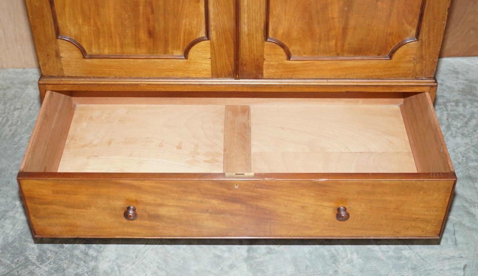 photo for sale Original Antique Fully Stamped Howard & Son's Berners Street Mahogany Wardrobe