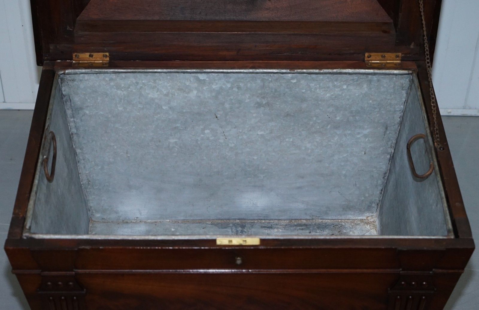 Furniture Sir Anderson Army General Georgian Irish 1810 Mahogany Wine Cooler Cellarette photo