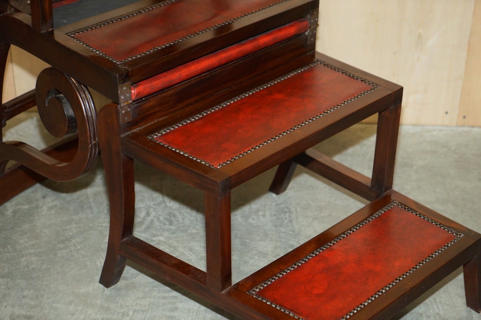 8500.0 Restored Metamorphic Antique Regency Armchair To Library Steps Gillows Lancaster photo