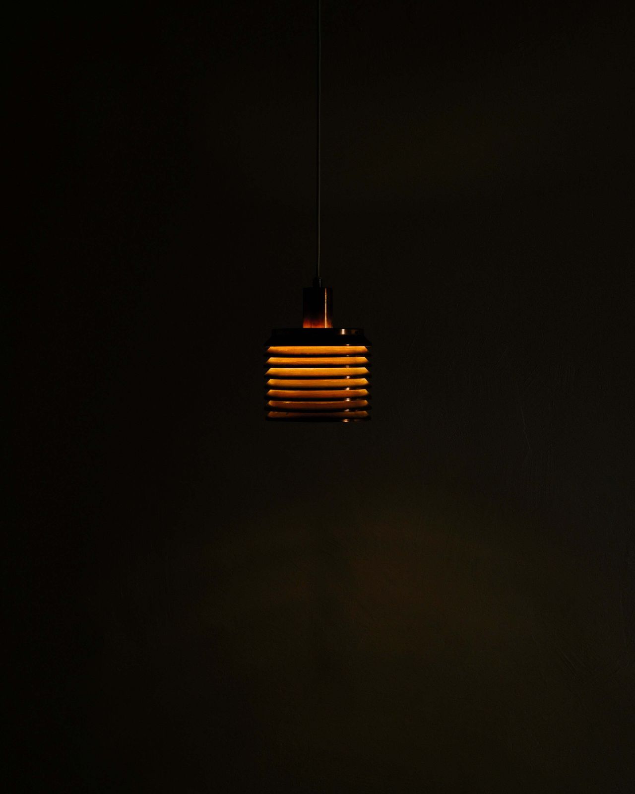 Vintage Swedish Mid Century Copper "T 642" Ceiling Pendant Lamp By Hans Agne Jakobsson, 1950s photo vinterior
