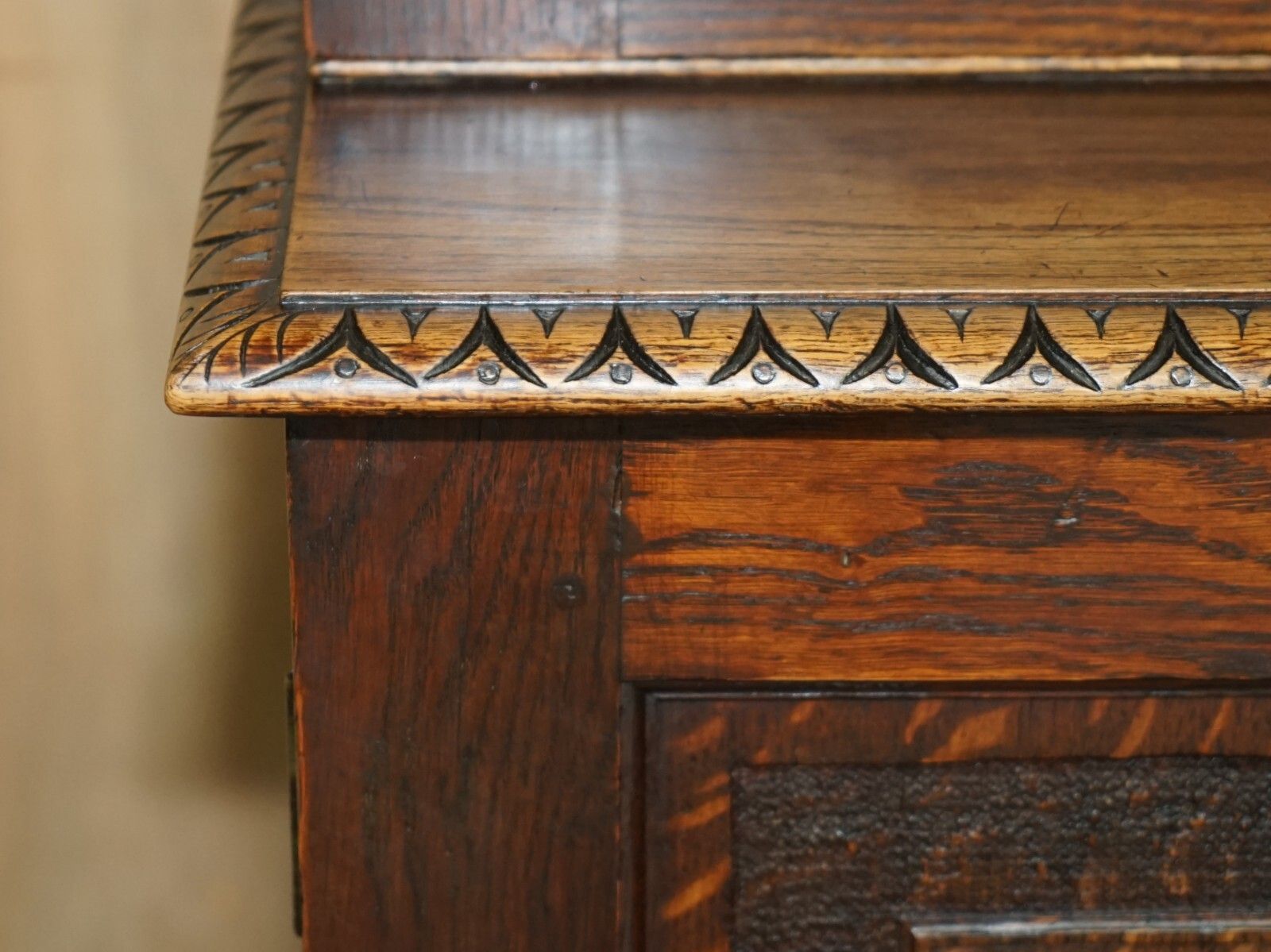 photo for sale Important Carved Bookcase Cabinet From The Bate Collection In Oxford University