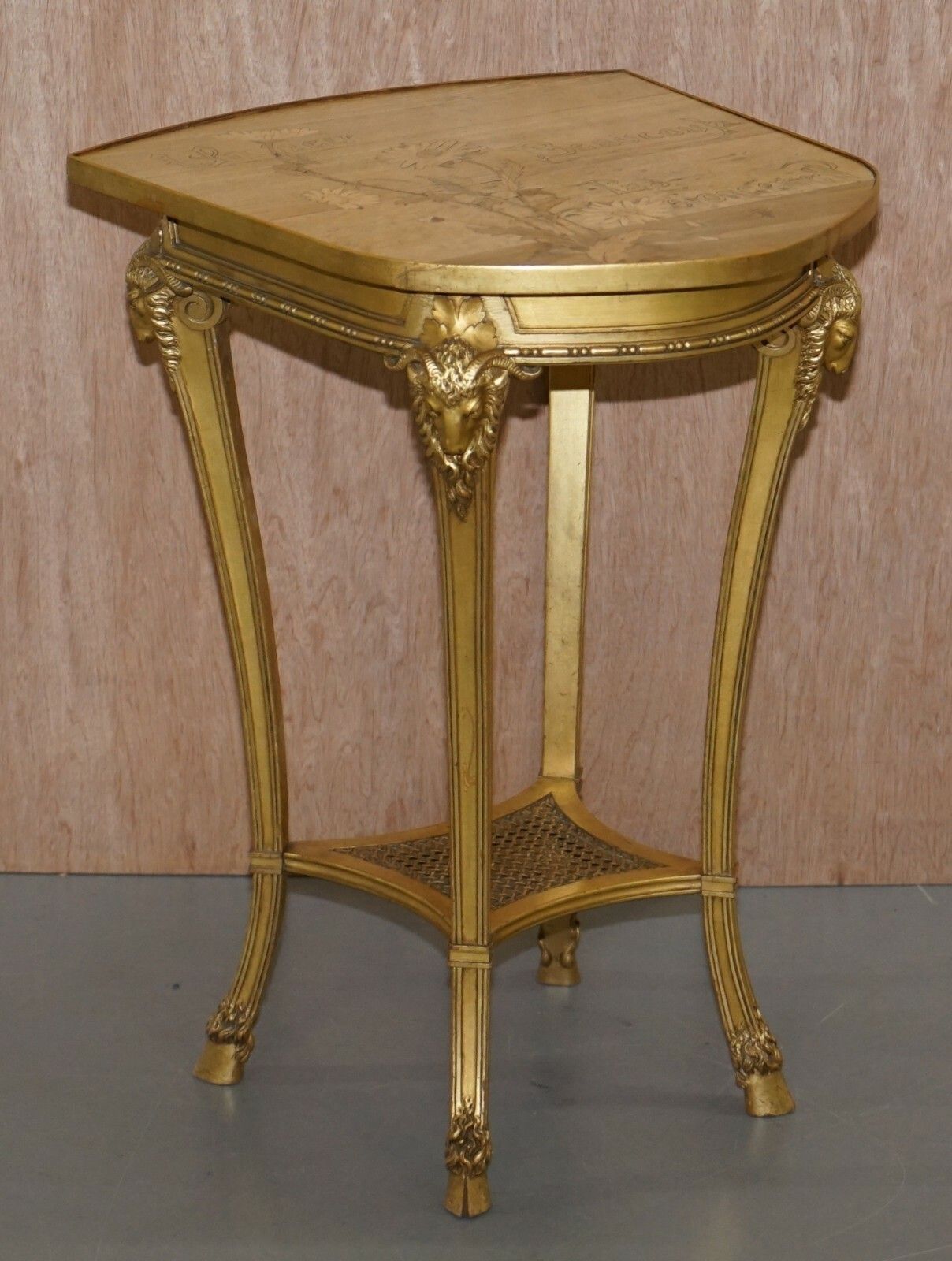 Very Rare Emile Galle Romantic Specimen Wood Table Un Peu Beaucoup Passionnement photo furniture