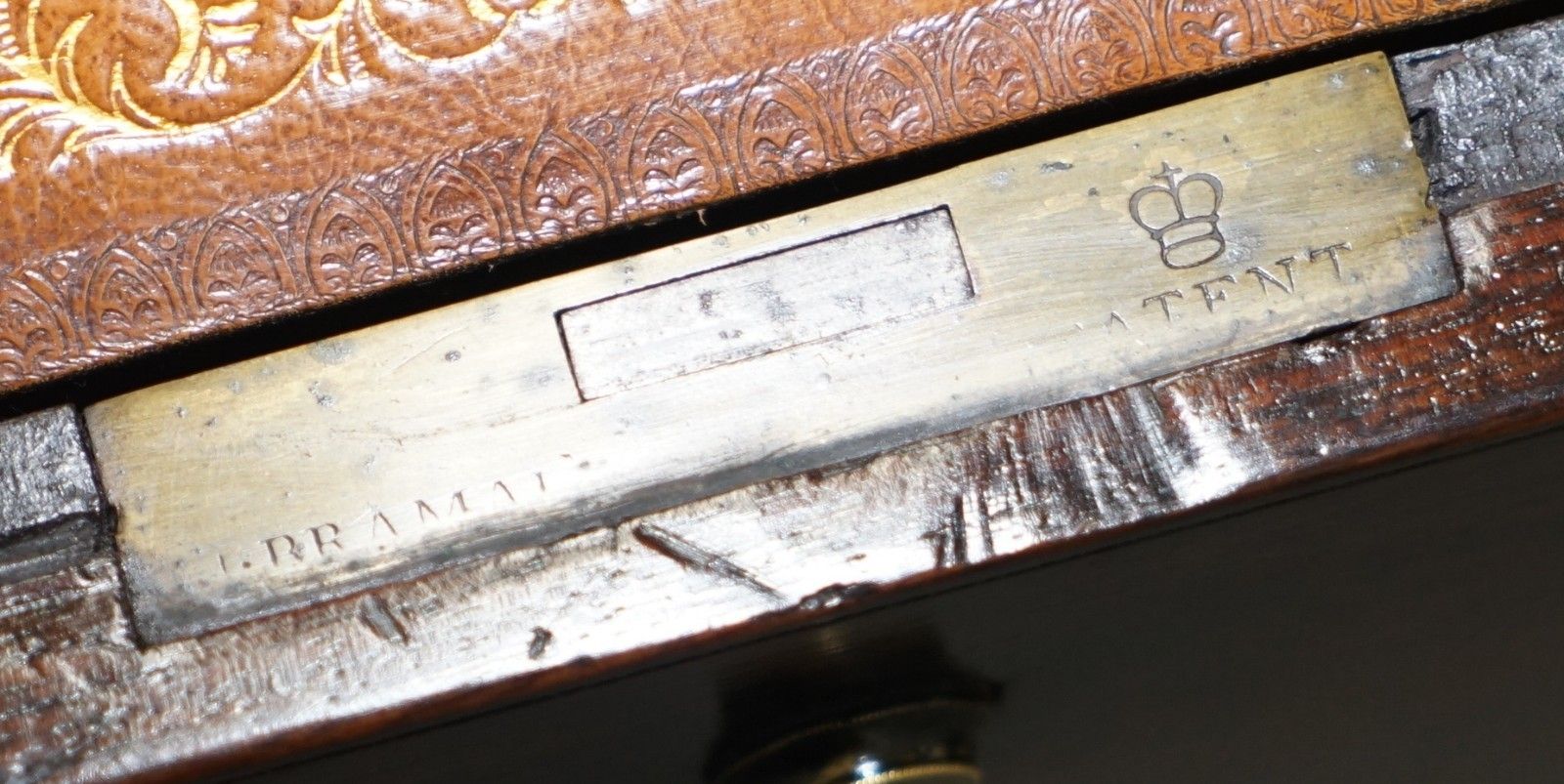 1790 Gillows Cuban Mahogany Library Secretaire Desk Writing Table I Bramah Lock photo vintage