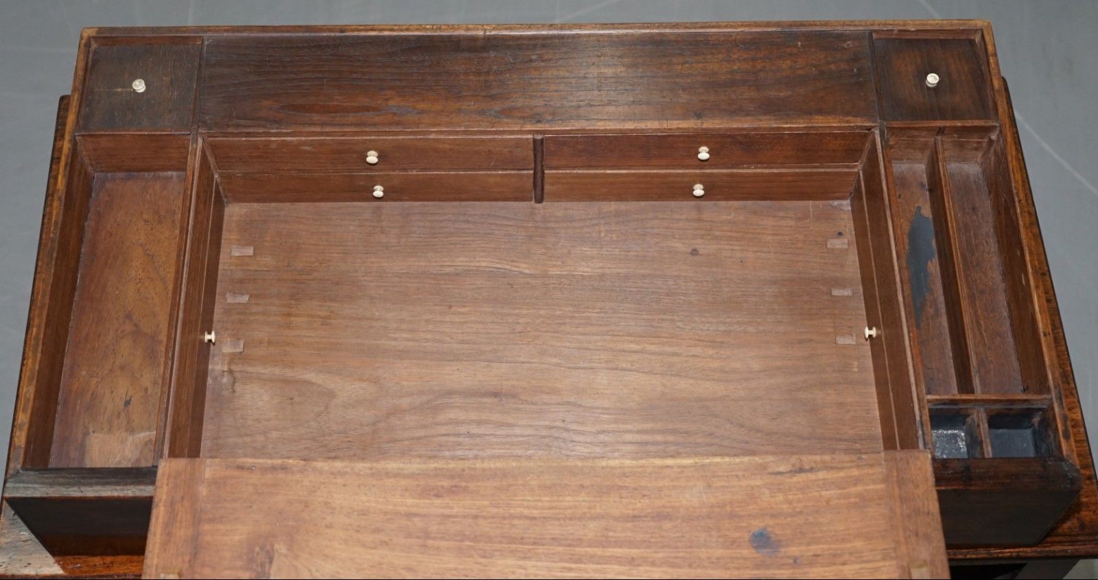 Furniture 1790 Gillows Cuban Mahogany Library Secretaire Desk Writing Table I Bramah Lock photo