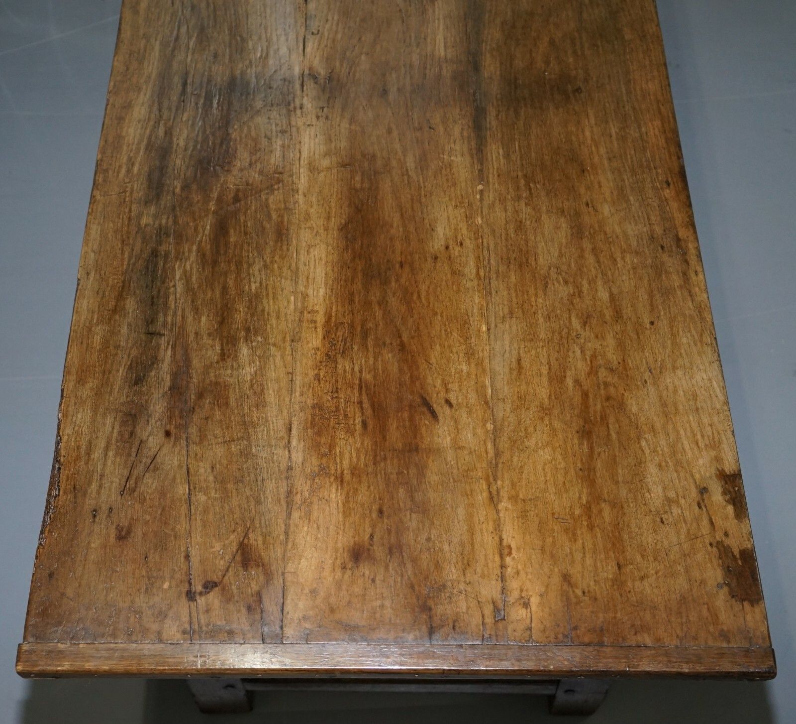 Very Rare Charles I 1630 Oak Refectory Dining Hall Table, Plaish Hall Shropshire photo 7000.0