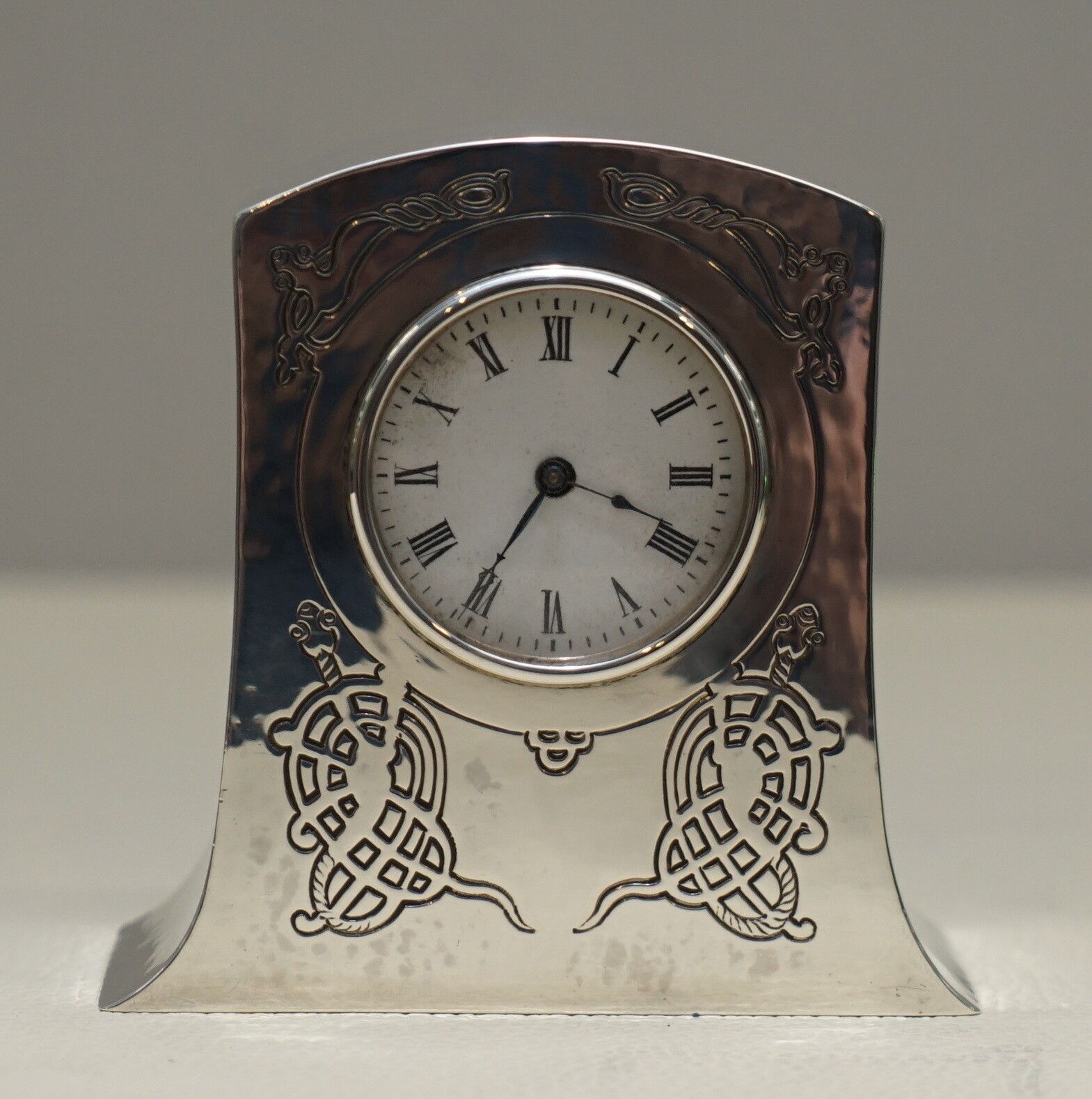 Solid Sterling Silver Liberty's London 1915 Miniature Carriage Clock Tudric Feel photo Home Decor