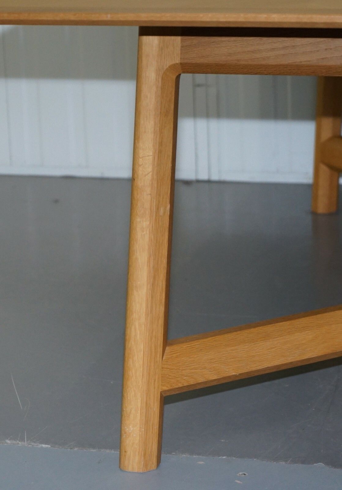 7000.0 Rrp £14,500 David Linley Newlyn Sycamore Wood & Marble Hayrake Dining Table photo