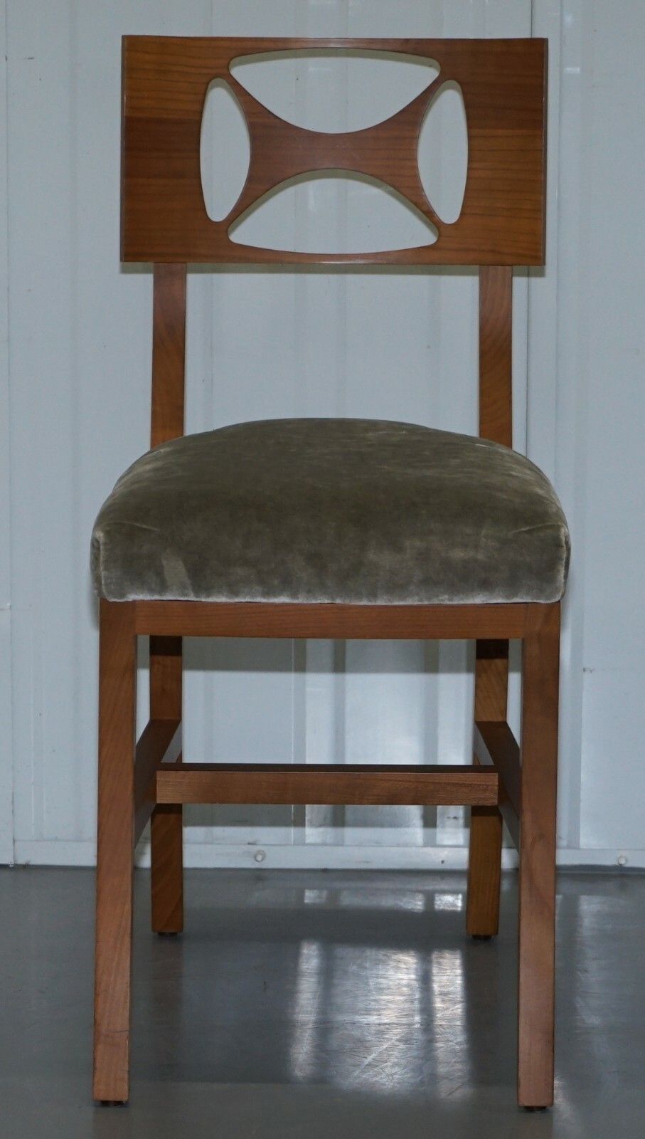 Furniture Very Rare Pair Of Rrp £22,000 Hermes Paris Cherry Wood Chairs Luxury Premium photo