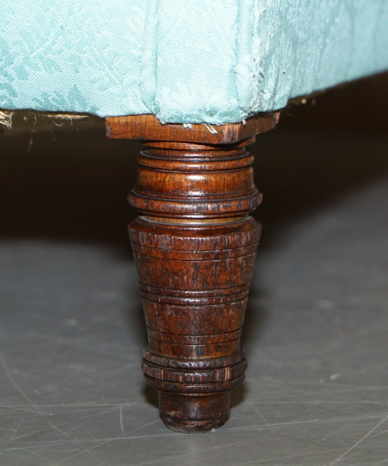 Original Howard & Sons Berners Street Fully Stamped Victorian Club Armchair photo vintage