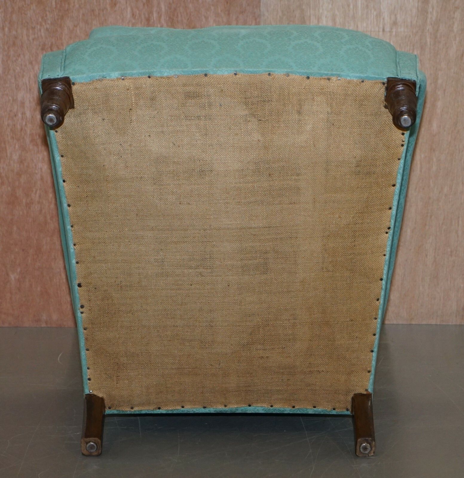 Furniture Original Howard & Sons Berners Street Fully Stamped Victorian Club Armchair photo