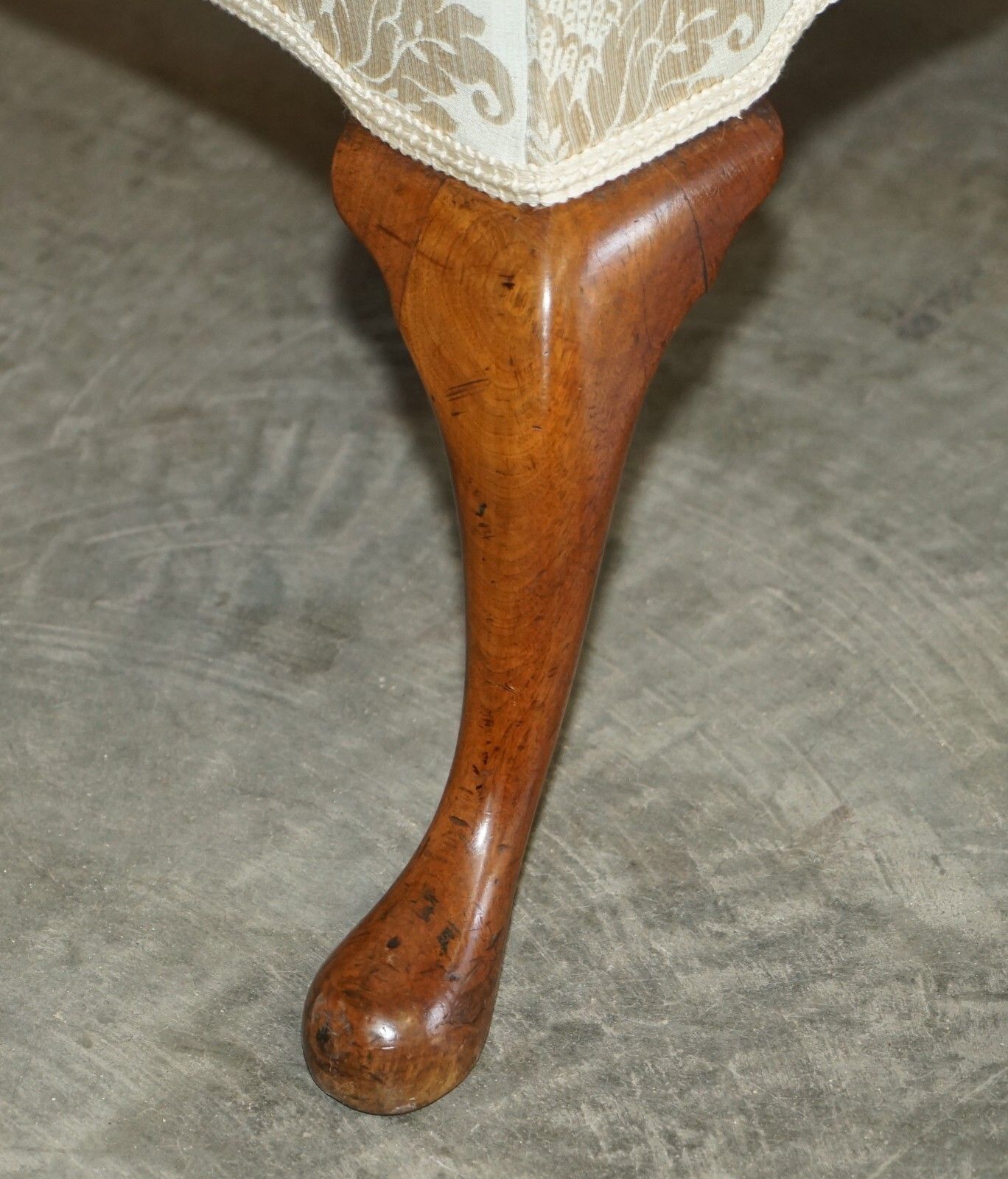 Furniture Antique 1840 Museum Quality Claw & Ball Carved Feet Wingback Very Large Armchair photo