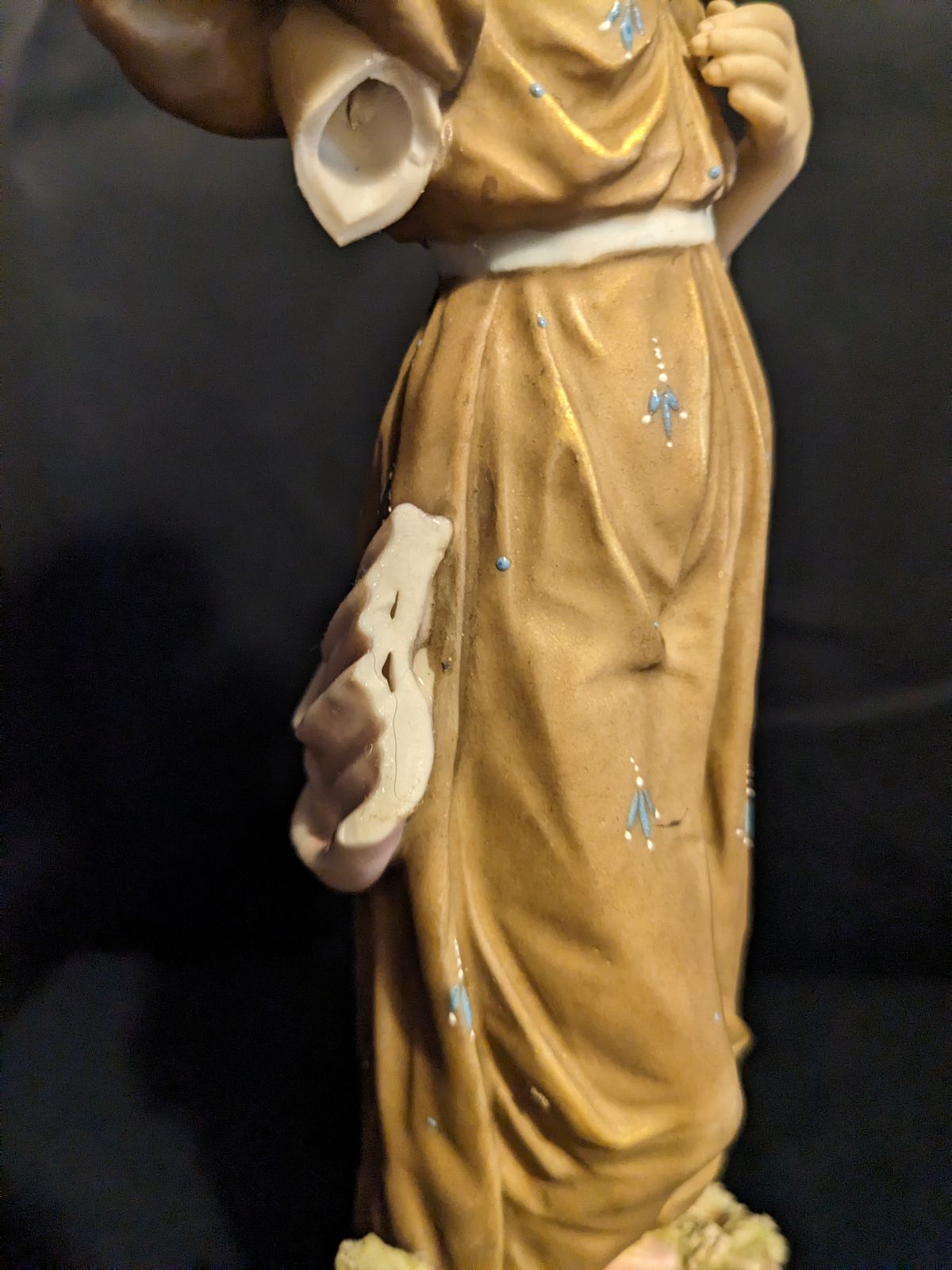 Two Charming Royal Dux Bohemia Porcelain Statues Figurens photo Art
