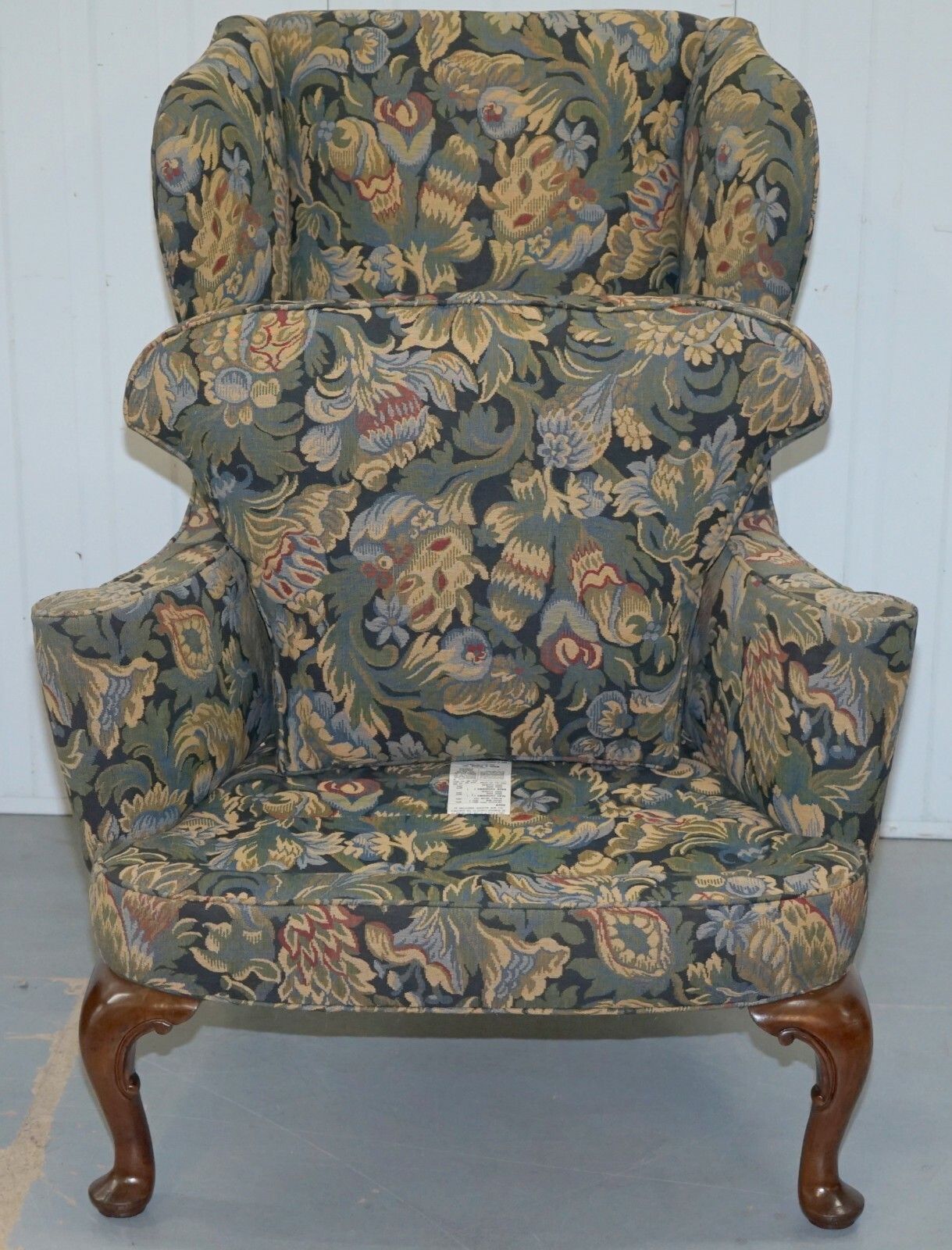 photo furniture Rrp £9000 Wood & Hogan New York Blenheim Wingback Walnut Armchair William Morris