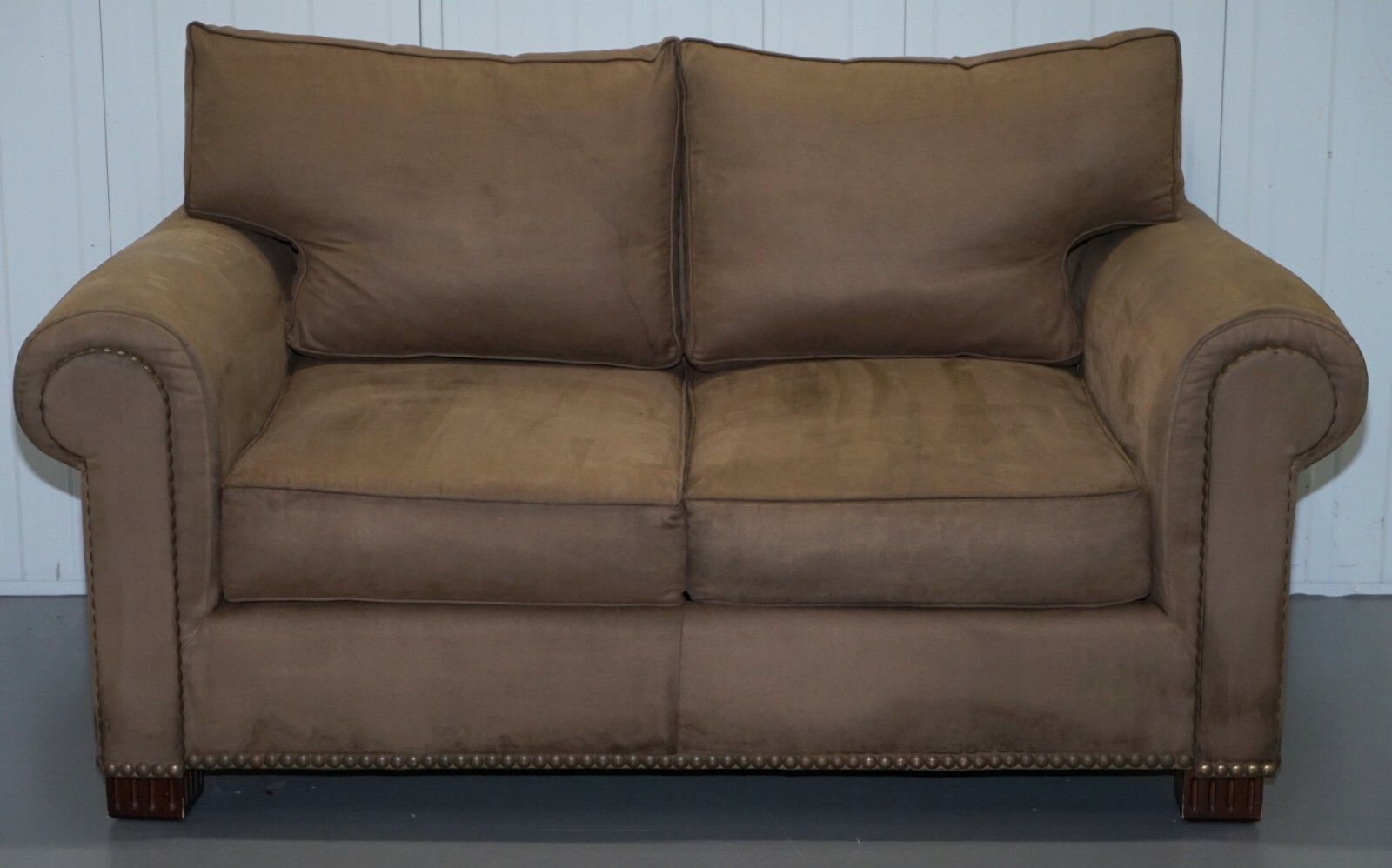 Pair Of Rrp £23,000 Ralph Lauren Jamaica Salon Sofas Feather Filled Cushions photo Furniture