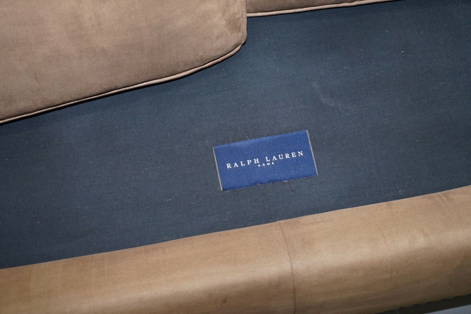 5000.0 Pair Of Rrp £23,000 Ralph Lauren Jamaica Salon Sofas Feather Filled Cushions photo