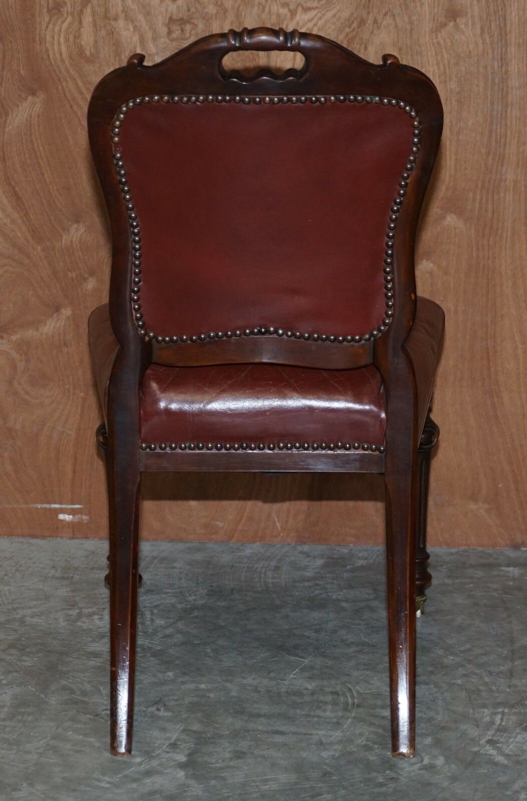 5000.0 Exquisite Quality Victorian 1860 Mahogany & Leather Dining Chairs After Gillows photo