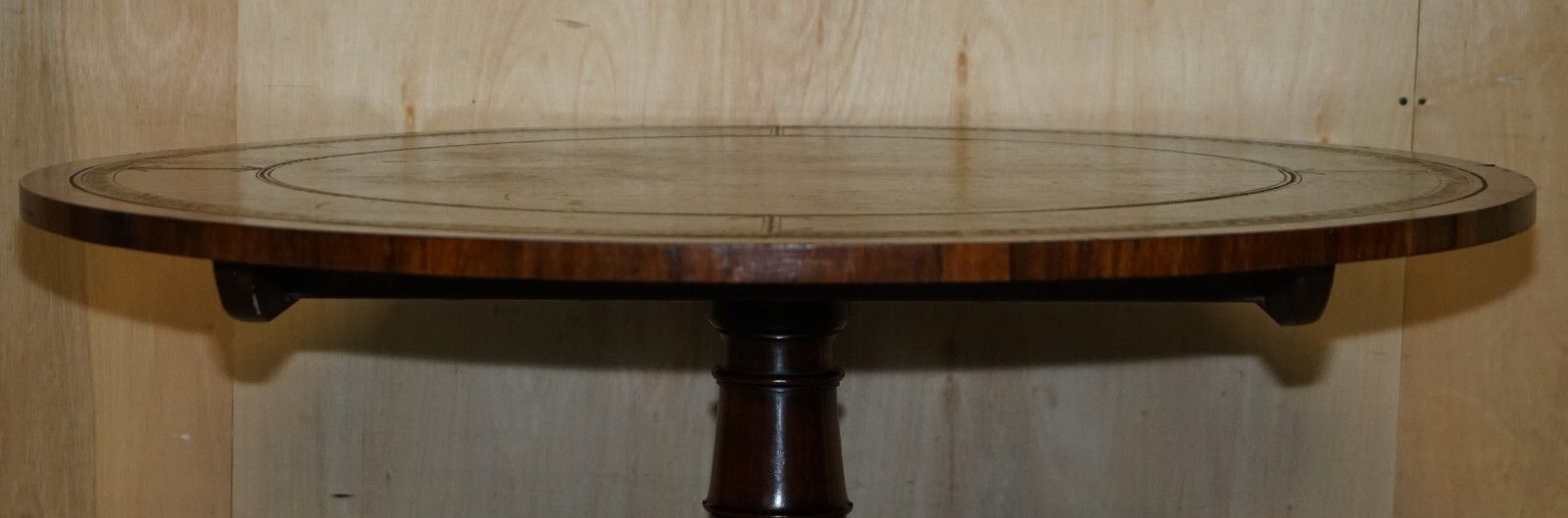 Stunning Antique William IV 1830 Rosewood & Green Leather Library Dining Table photo Furniture