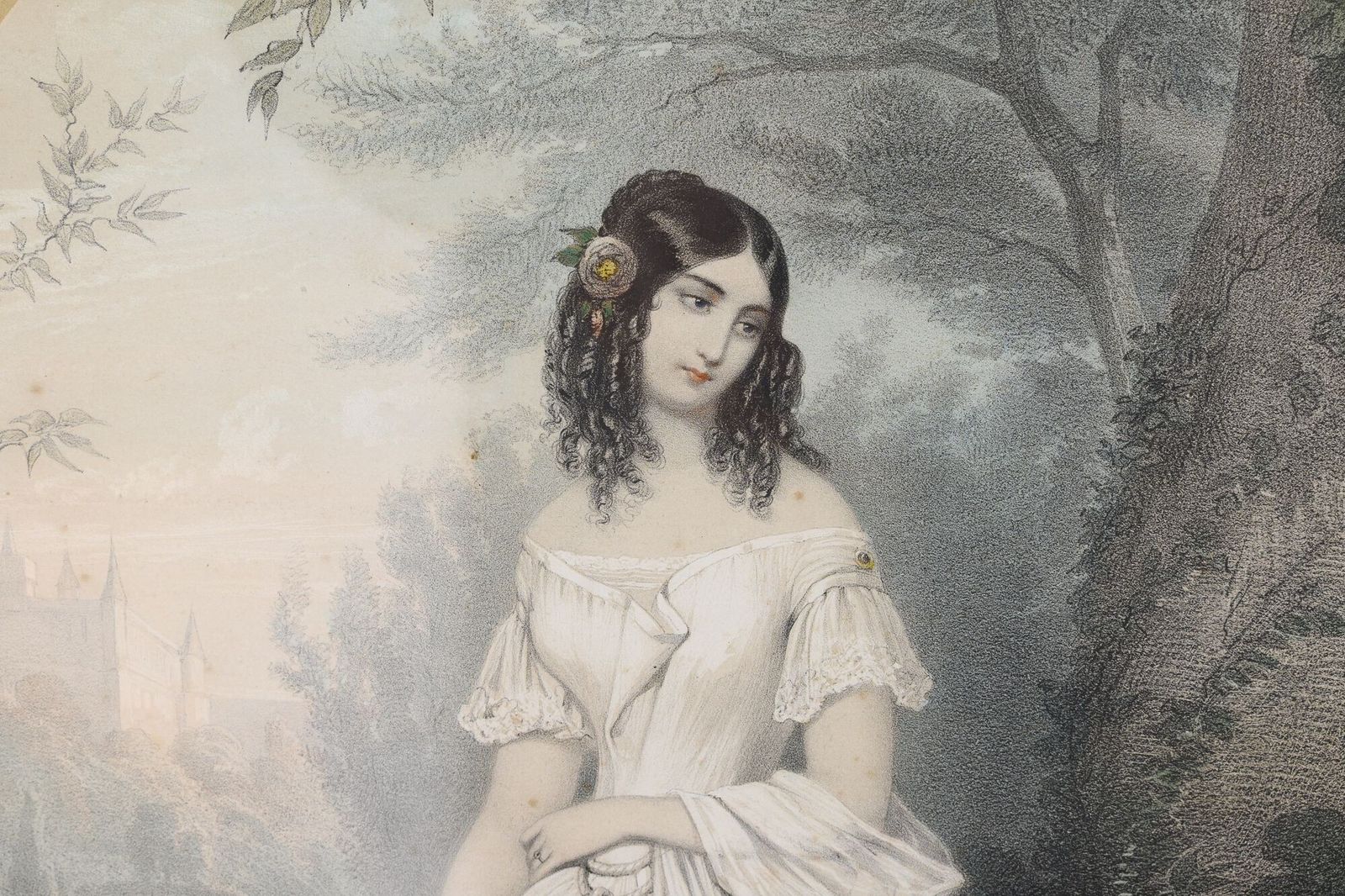 Pair Of Prints, 1800s, Paper, Antique photo vintage