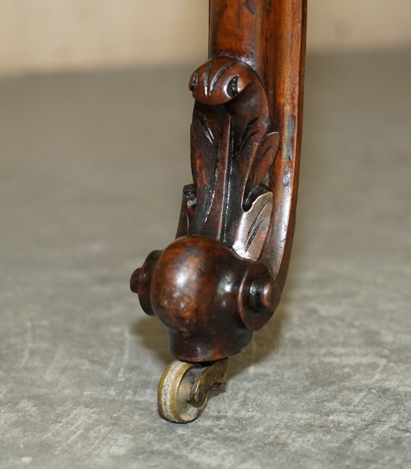 4950.0 Antique Circa 1850 Patrick Beakey Dublin Oxblood Leather Demi Lune Gallery Desk photo