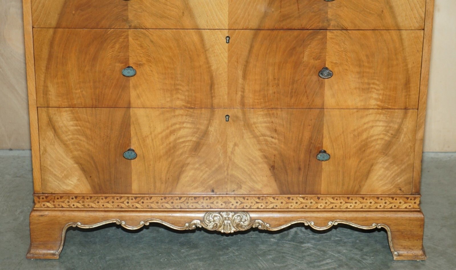 Finest Quality Waring & Gillow Burr Walnut Chest Of Drawers Part Of A Suite photo 4850.0