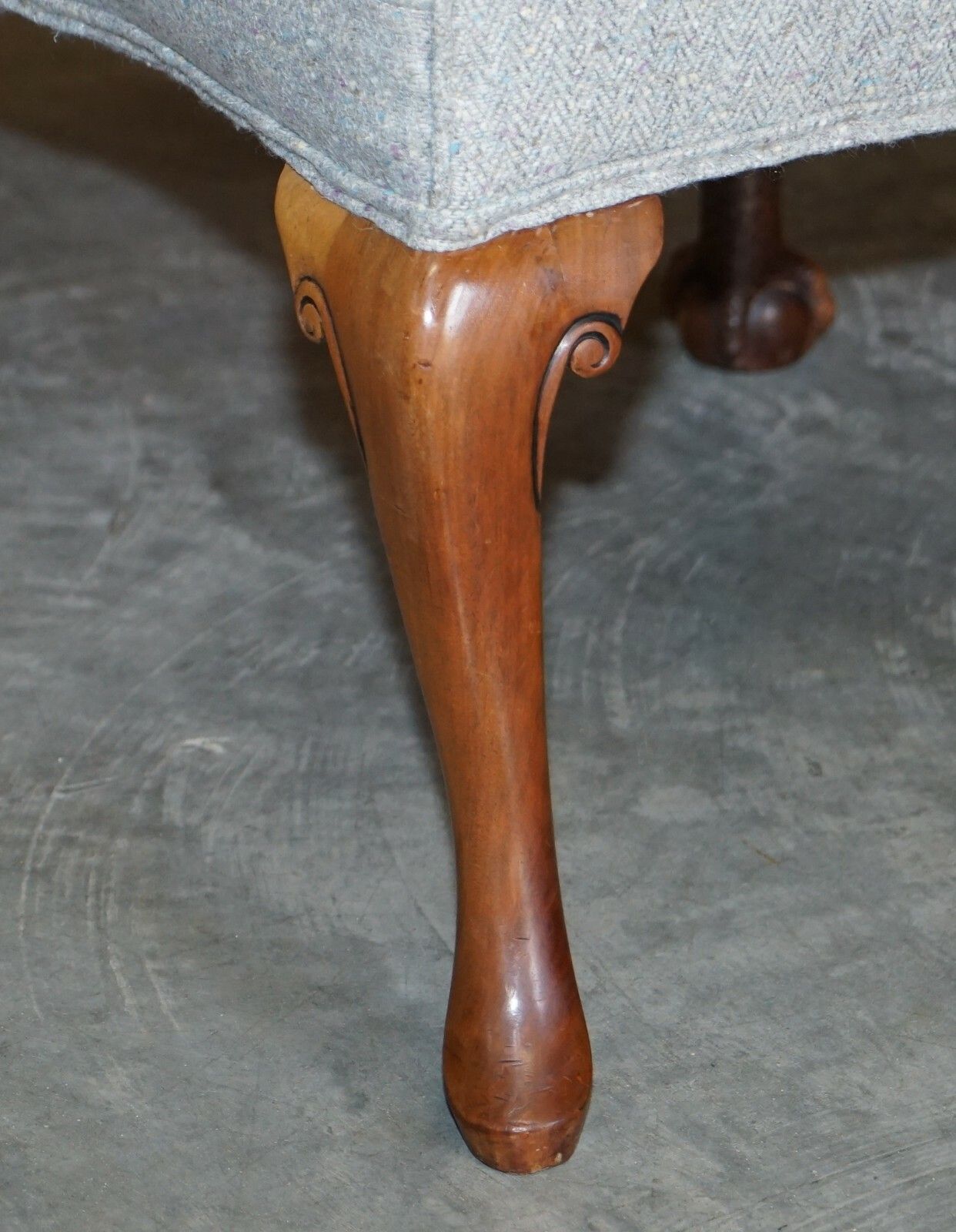 photo for sale Pair Of Fully Restored Vintage Eagle Armed Claw & Ball Feet Throne Armchairs