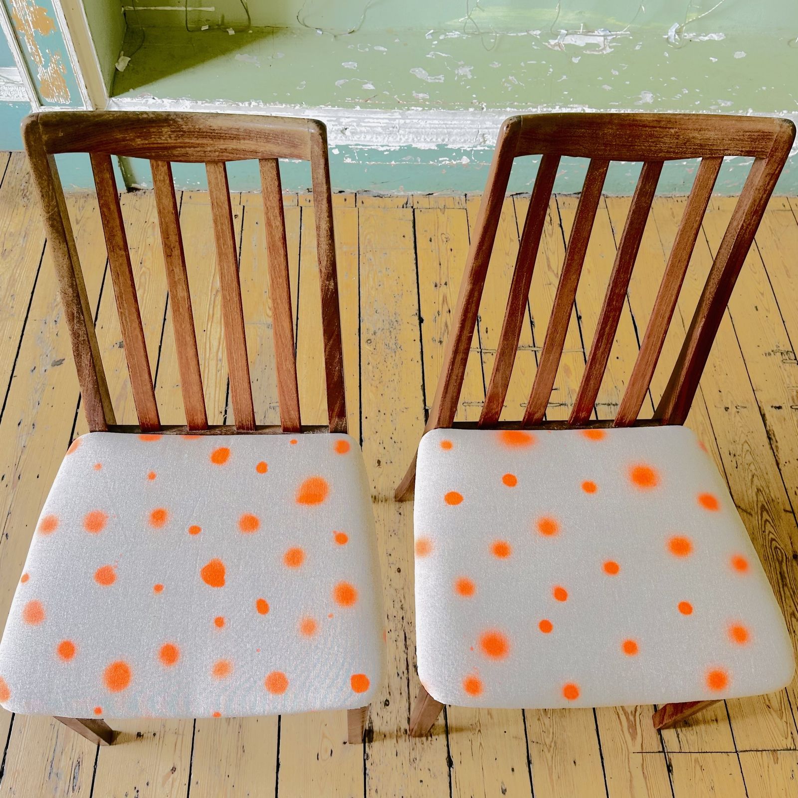 Upholstered Vintage G Plan Teak 1970s Dining Chairs Set Of 5 In Linen Print photo Furniture