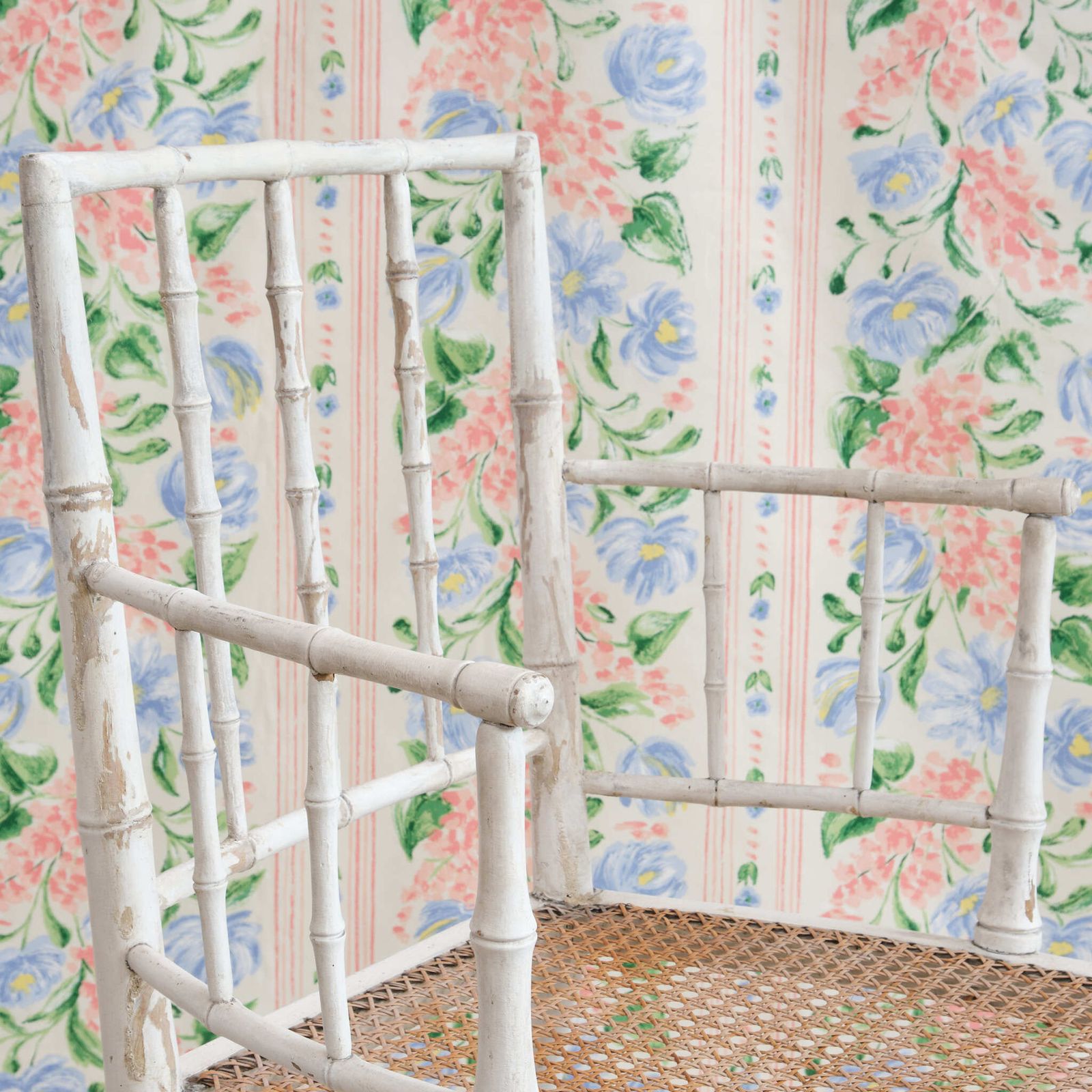 19th Century Faux Bamboo Armchair In Later Paint photo Furniture