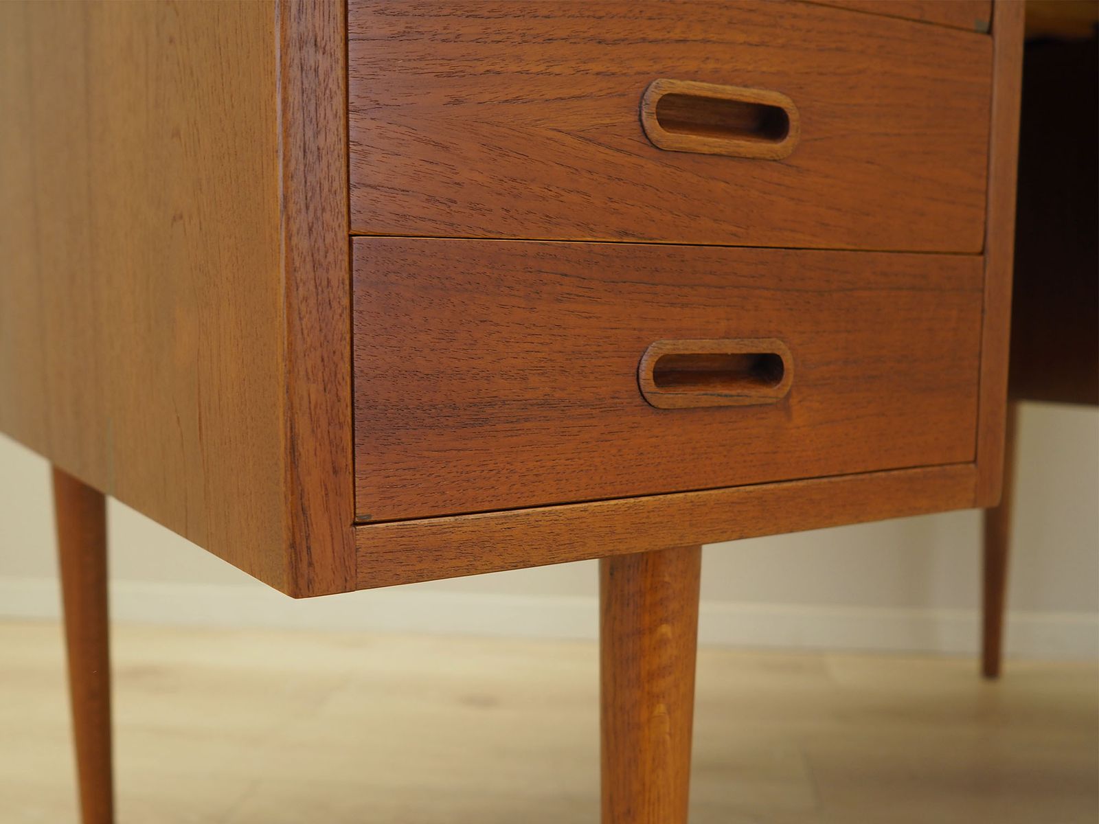 Furniture Teak Desk, Danish Design, 1960s, Manufactured In Denmark photo