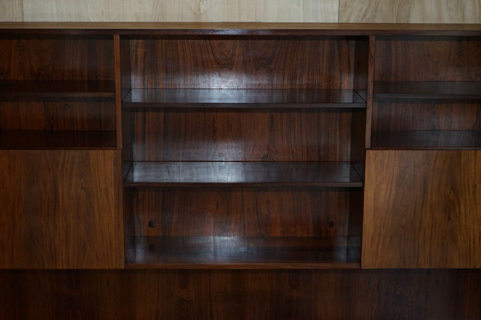 Fine Danish Rosewood Mid Century Modern Rosewood 1960's Bookcase Bar Sideboard photo vinterior