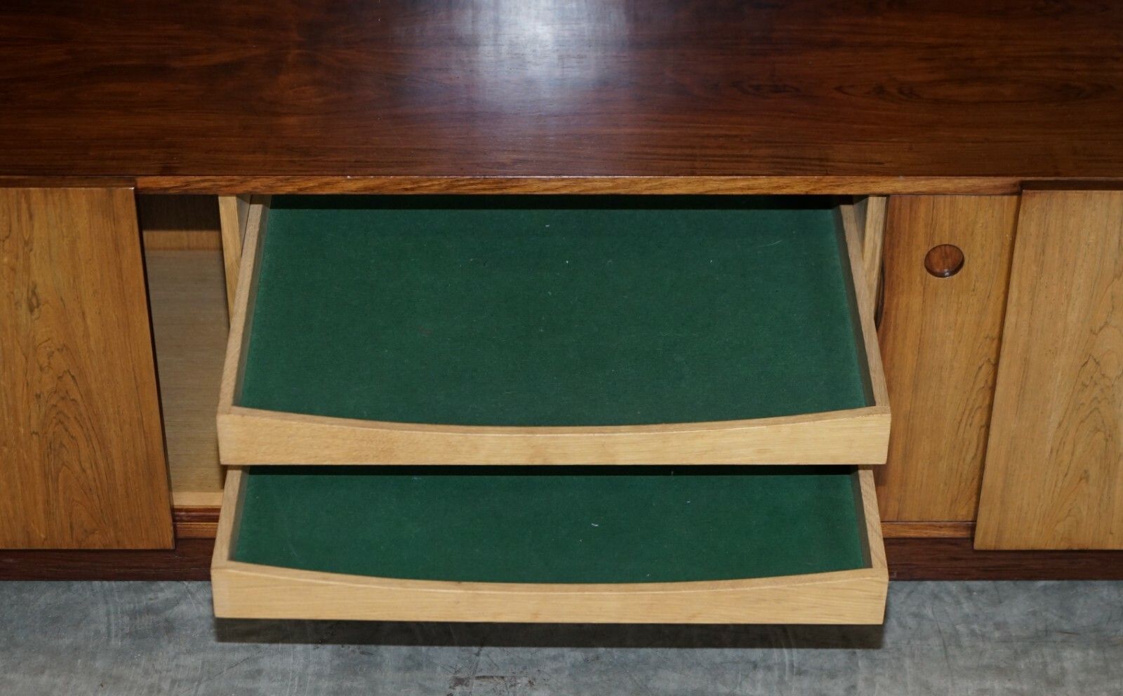 photo for sale Fine Danish Rosewood Mid Century Modern Rosewood 1960's Bookcase Bar Sideboard