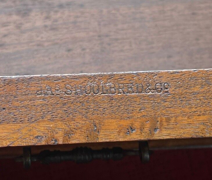 Antique Fully Stamped Jas Shoolbred Victorian Astral Glazed Library Bookcase photo for sale