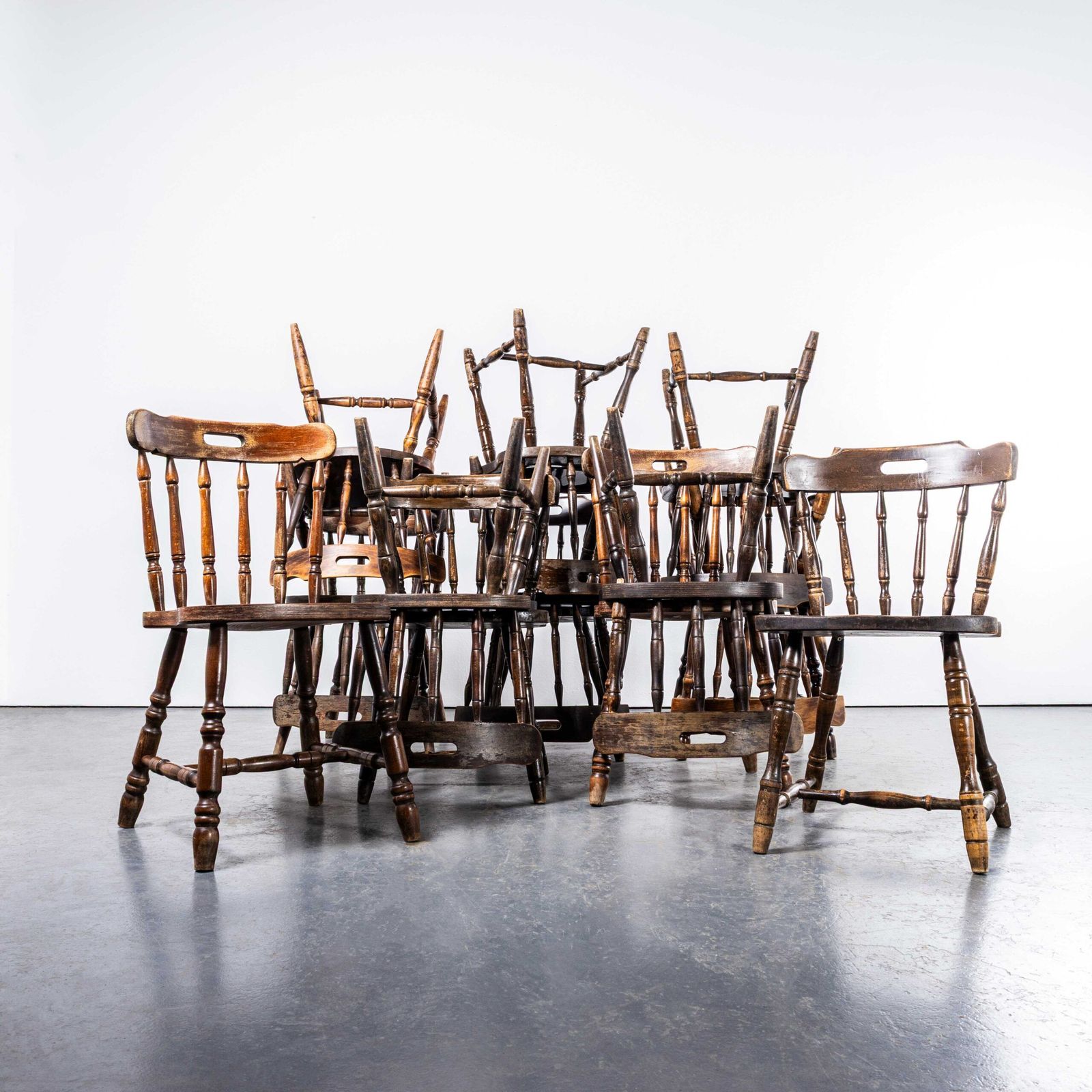 1970’s English Penny Public House Dining Chairs