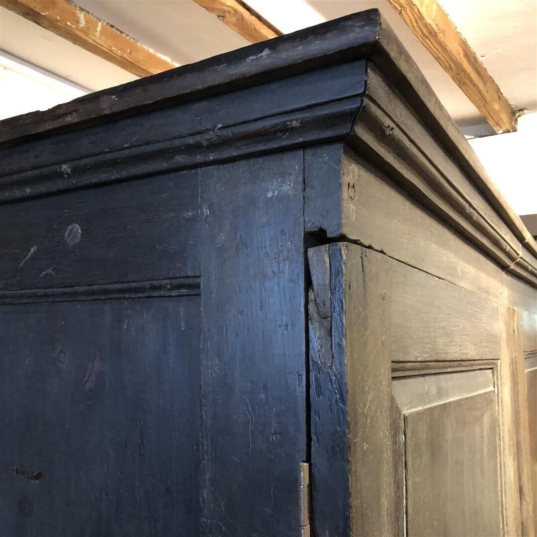 photo for sale Antique Oak Large French Country Kitchen Cupboard 19th Century