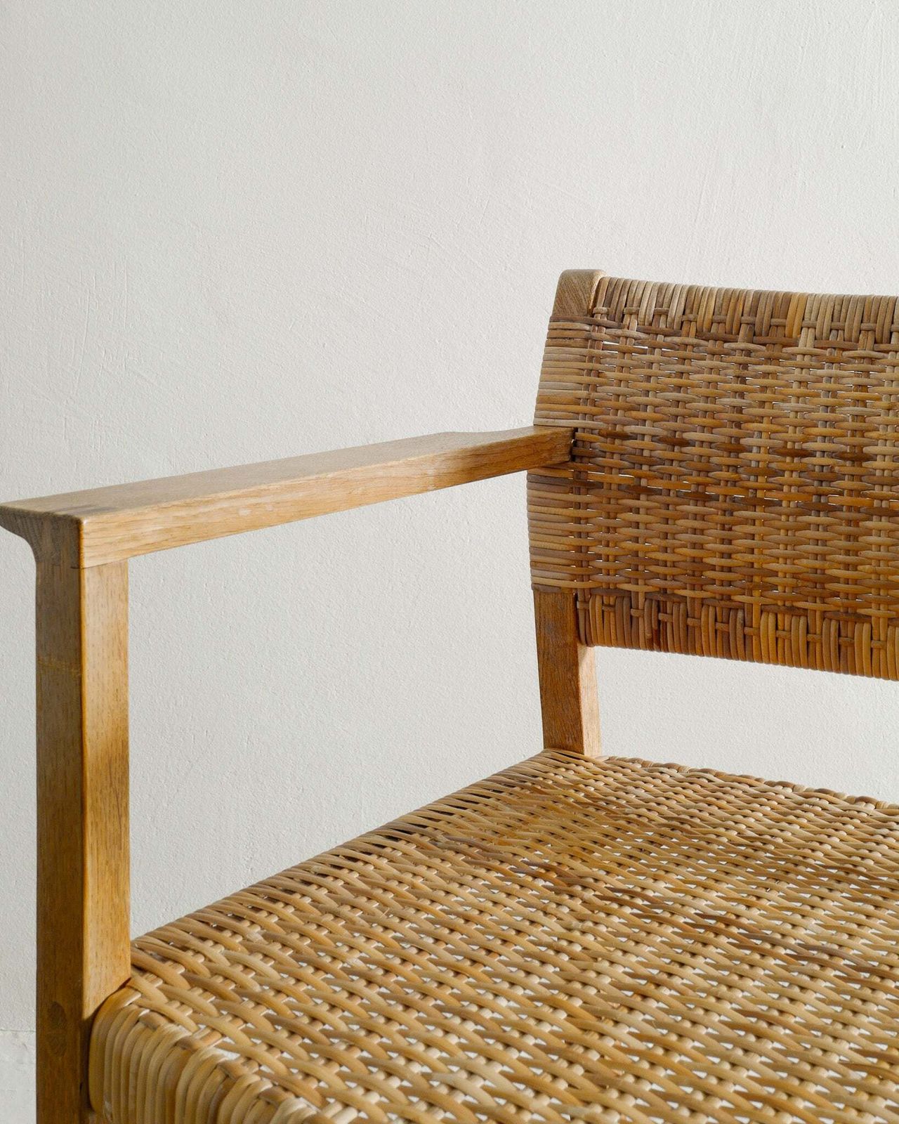Pair Of Danish Mid Century Wooden "Bm 62" Dining Armchairs By Børge Mogensen, 1960s photo Furniture