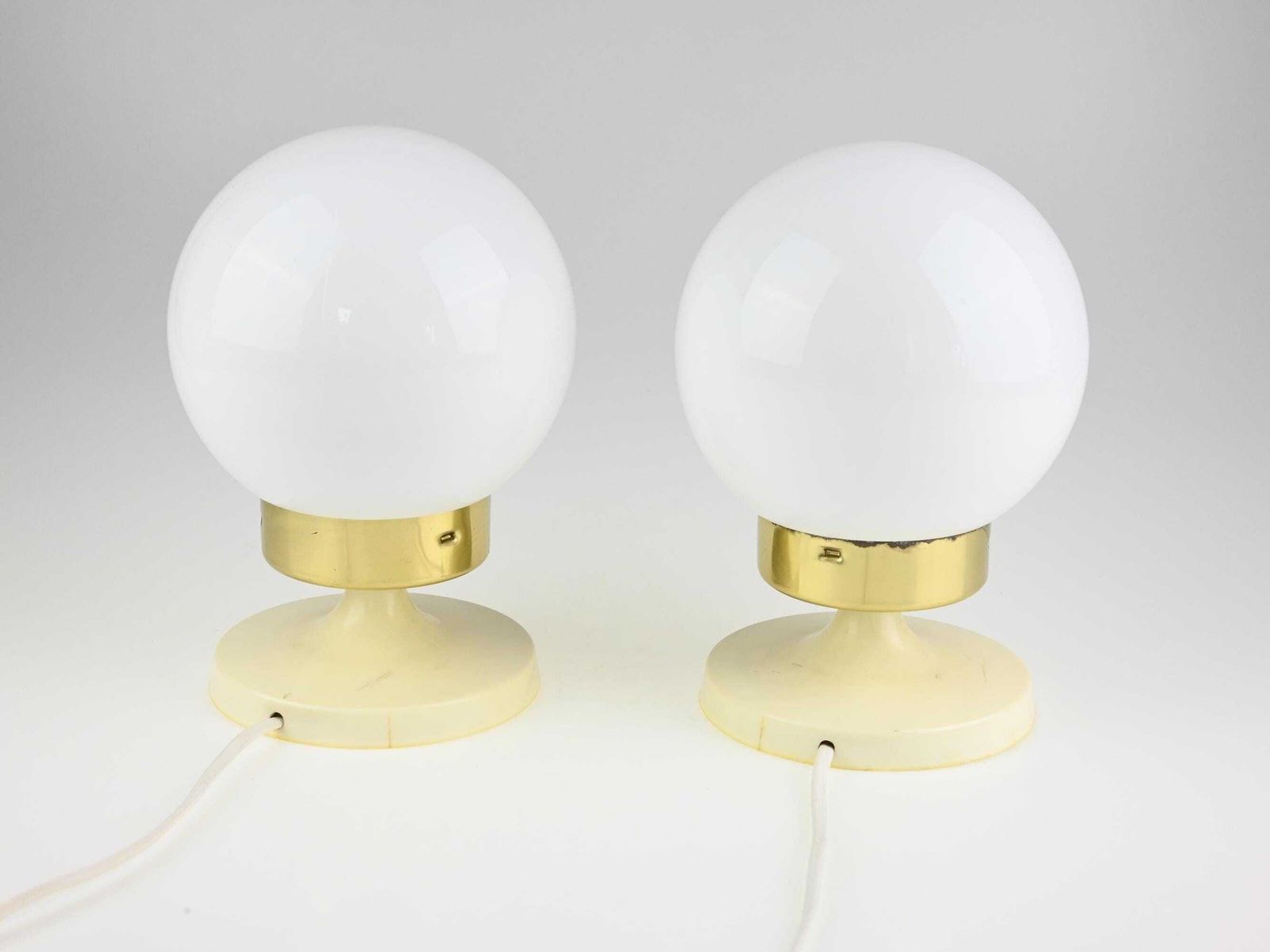 Pair Of Mid Century Lamps, Table Lamps, Desk Lamps, Bedside Lamps, Mid Century Lamps, White Lamp, Pair Of Lamps, Table Lights,Retro Lighting photo Lighting