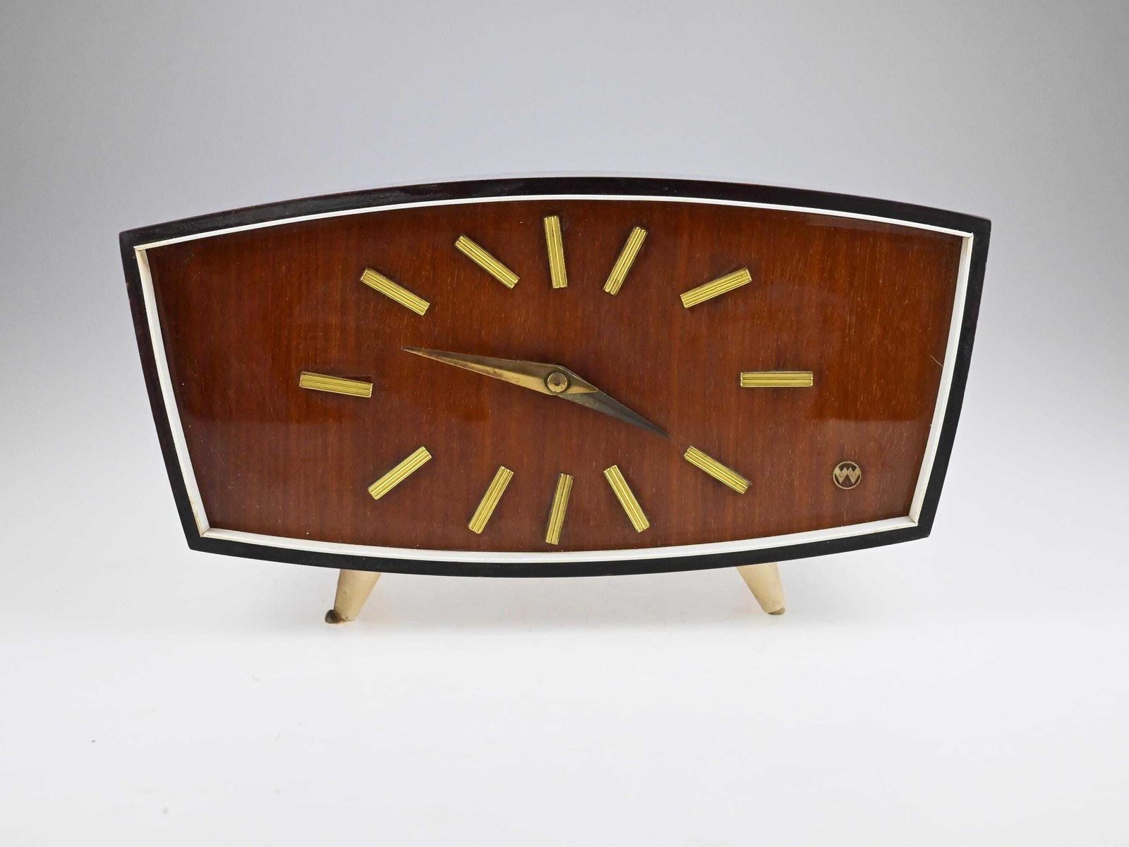 Reserved*Vintage Weimar Germany Mantel Clock, Mid Century Clock,Wooden Clock, Vintage Clock, Mantel Clock, Decorative Clock, Retro Clock