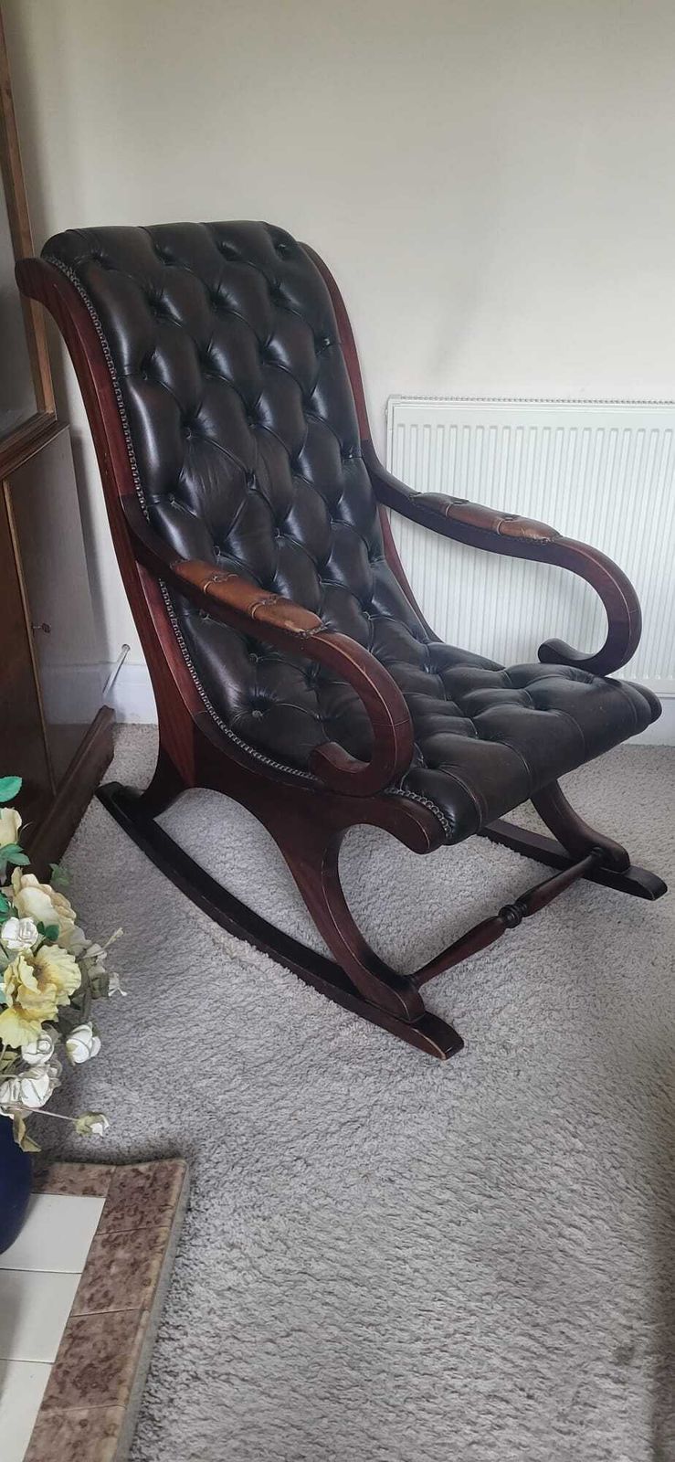 Vintage Chesterfield Rocking Chair photo furniture