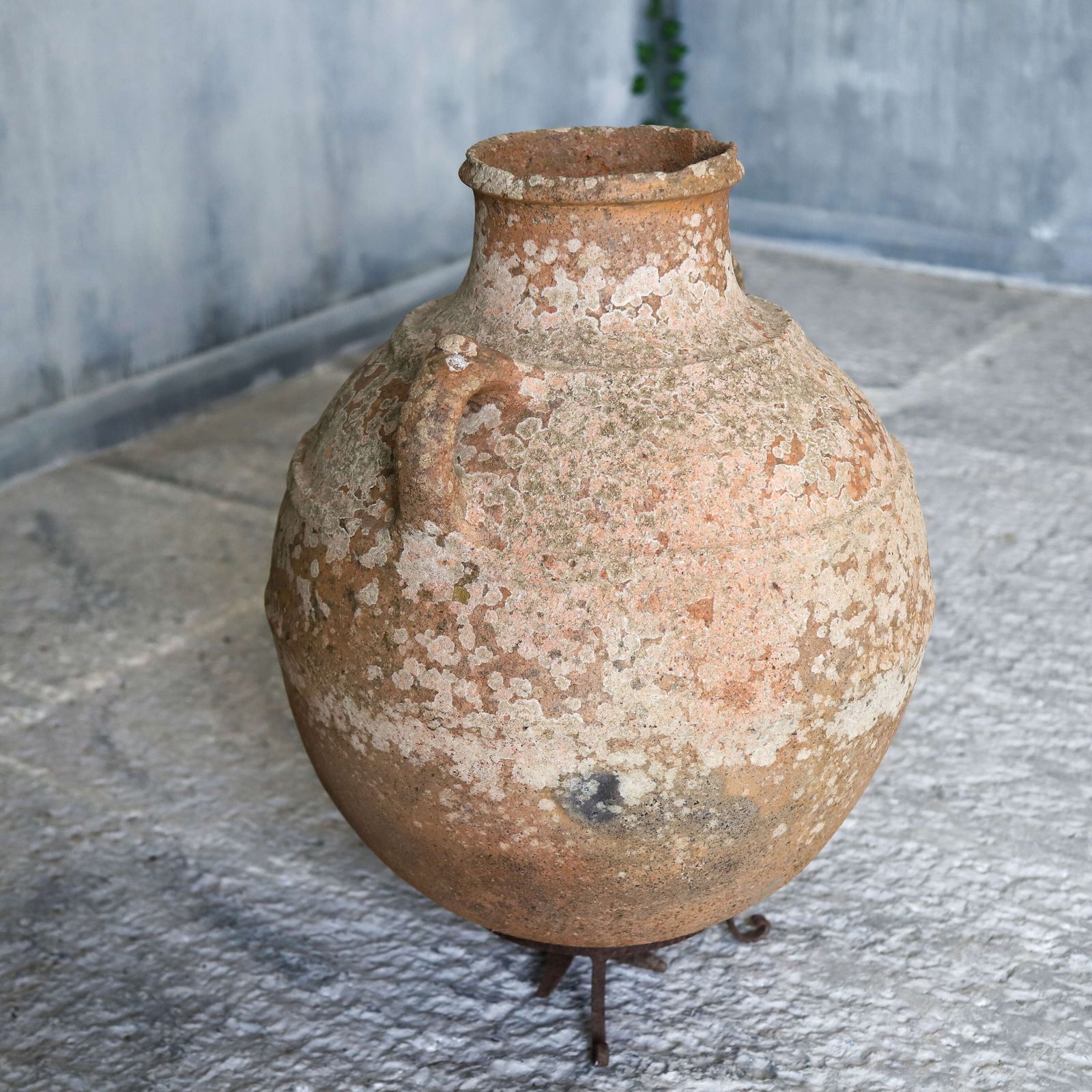 Large 19th Century Antique Rustic Pottery French Terracotta Olive Pot photo buy